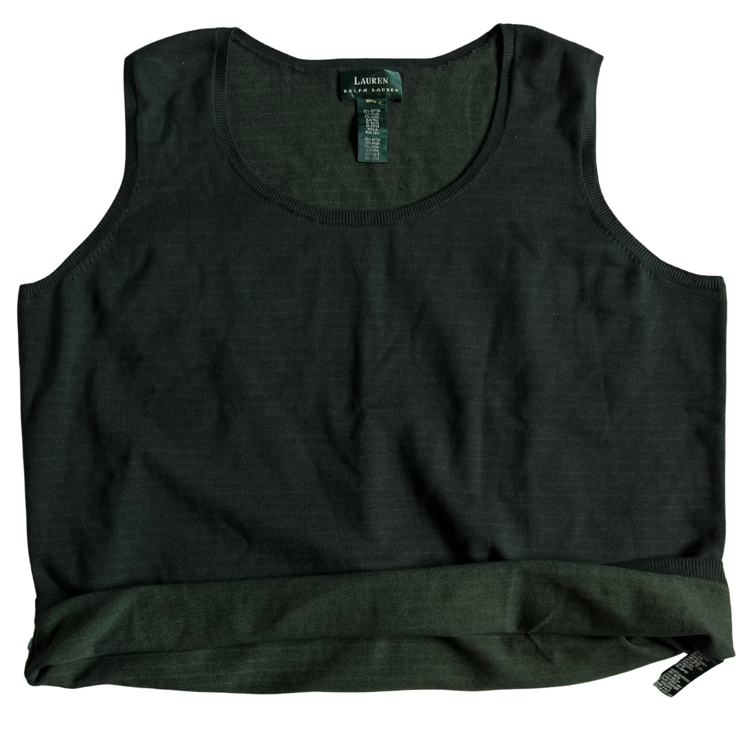 Pull Ralph Lauren sans manches Vert foncé pour femmes - Taille L