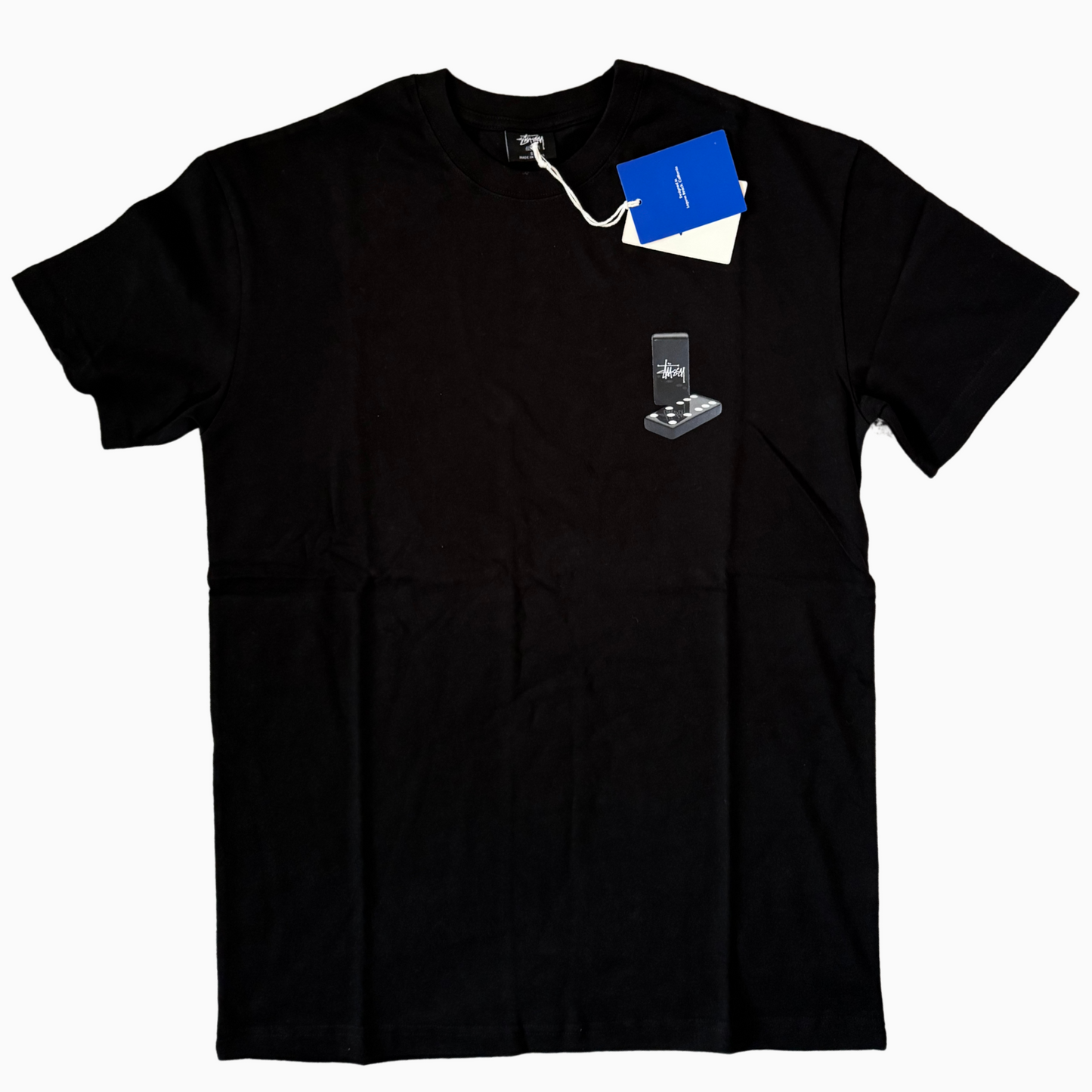 Neuf - T-shirt Stüssy Noir - Domino - taille S ( fits M )