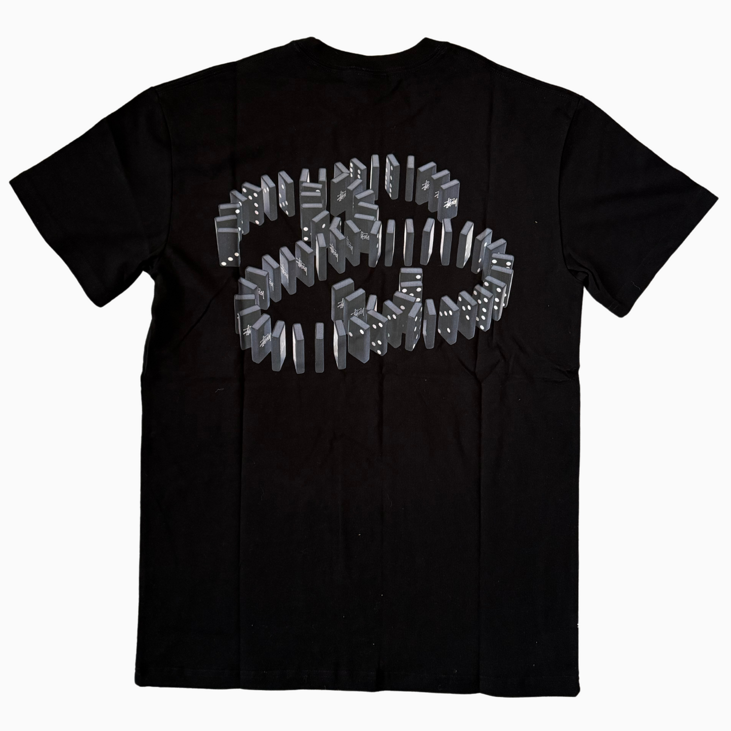 Neuf - T-shirt Stüssy Noir - Domino - taille S ( fits M )