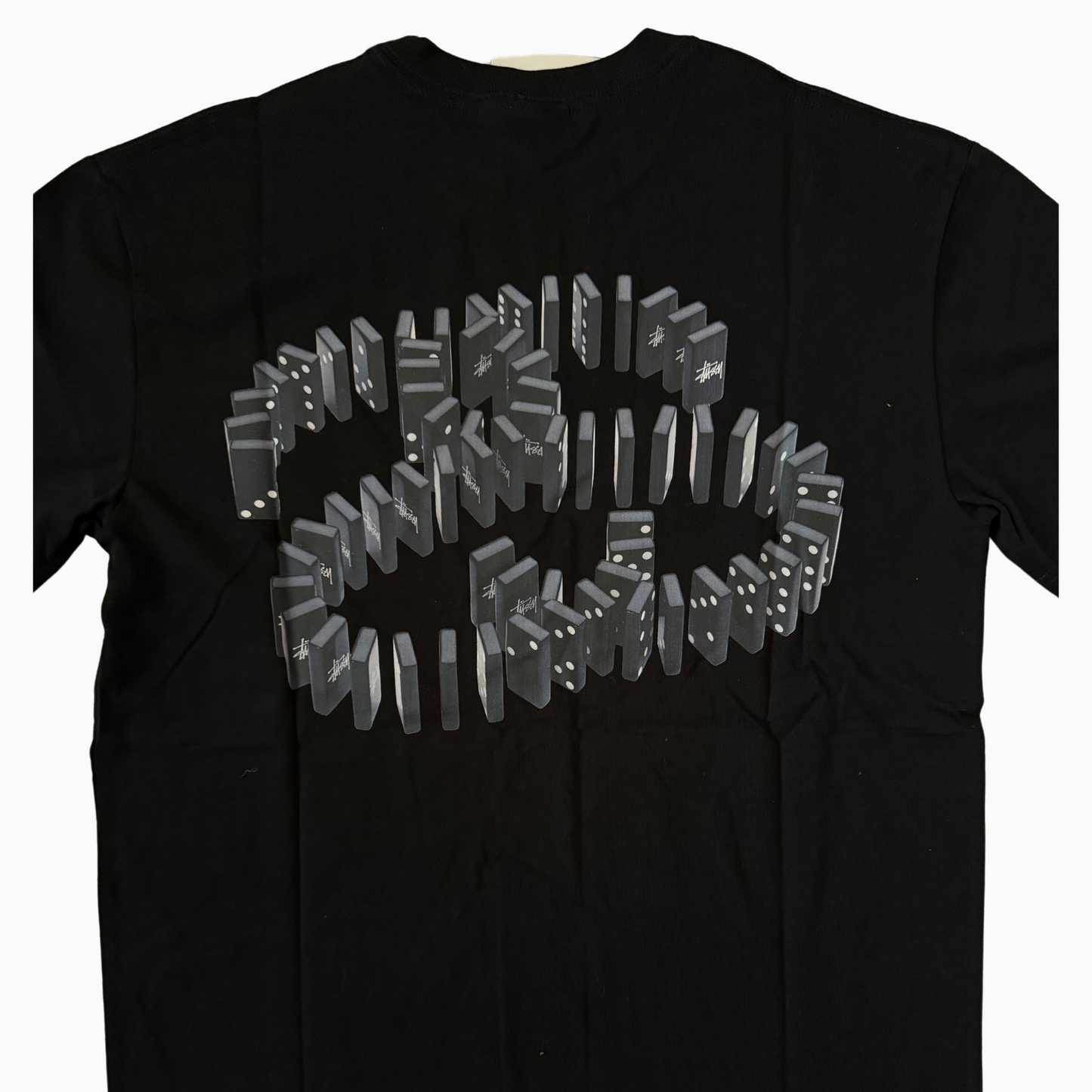 Neuf - T-shirt Stüssy Noir - Domino - taille S ( fits M )