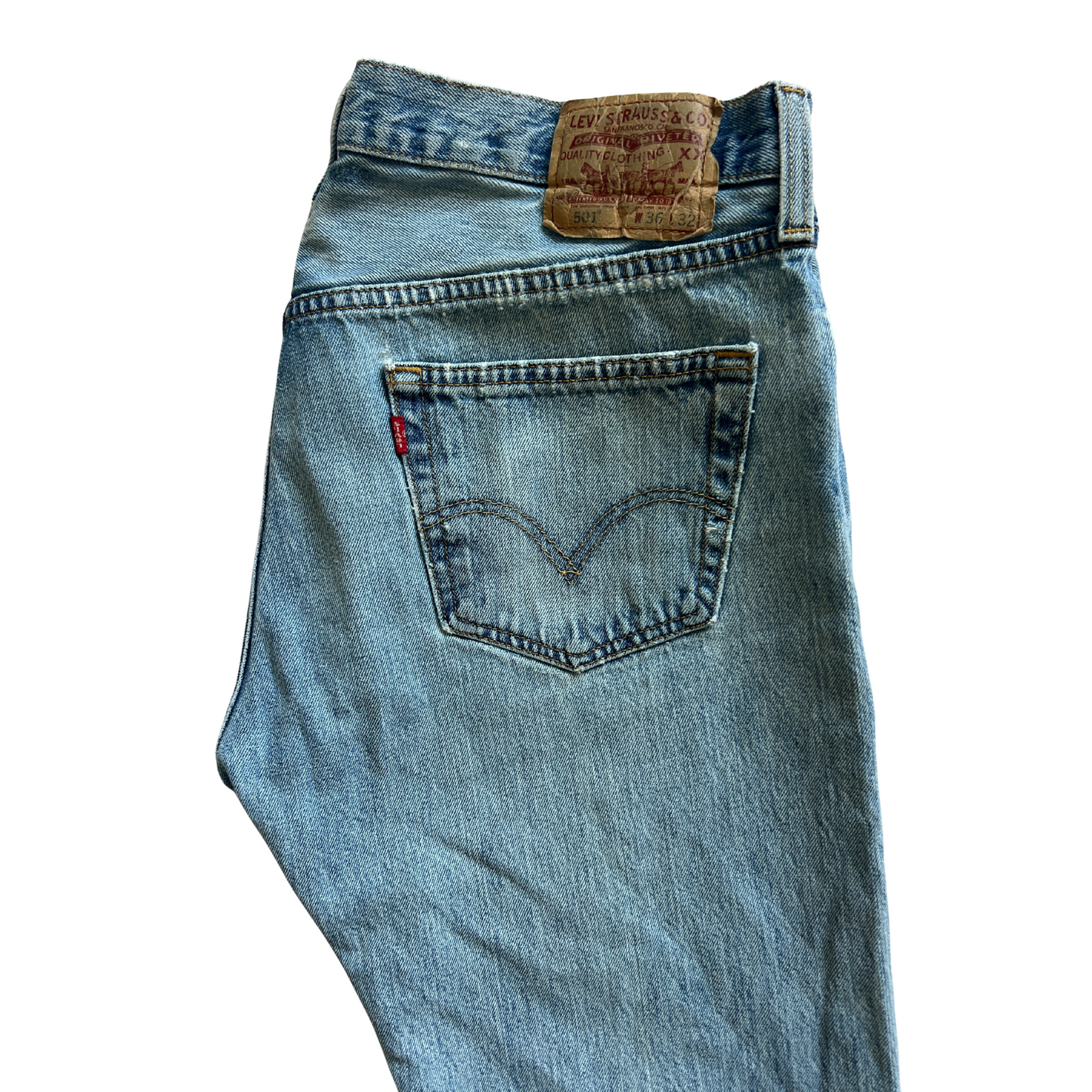 Jeans Levi's® 501® pour hommes Bleu clair - taille W36 L32
