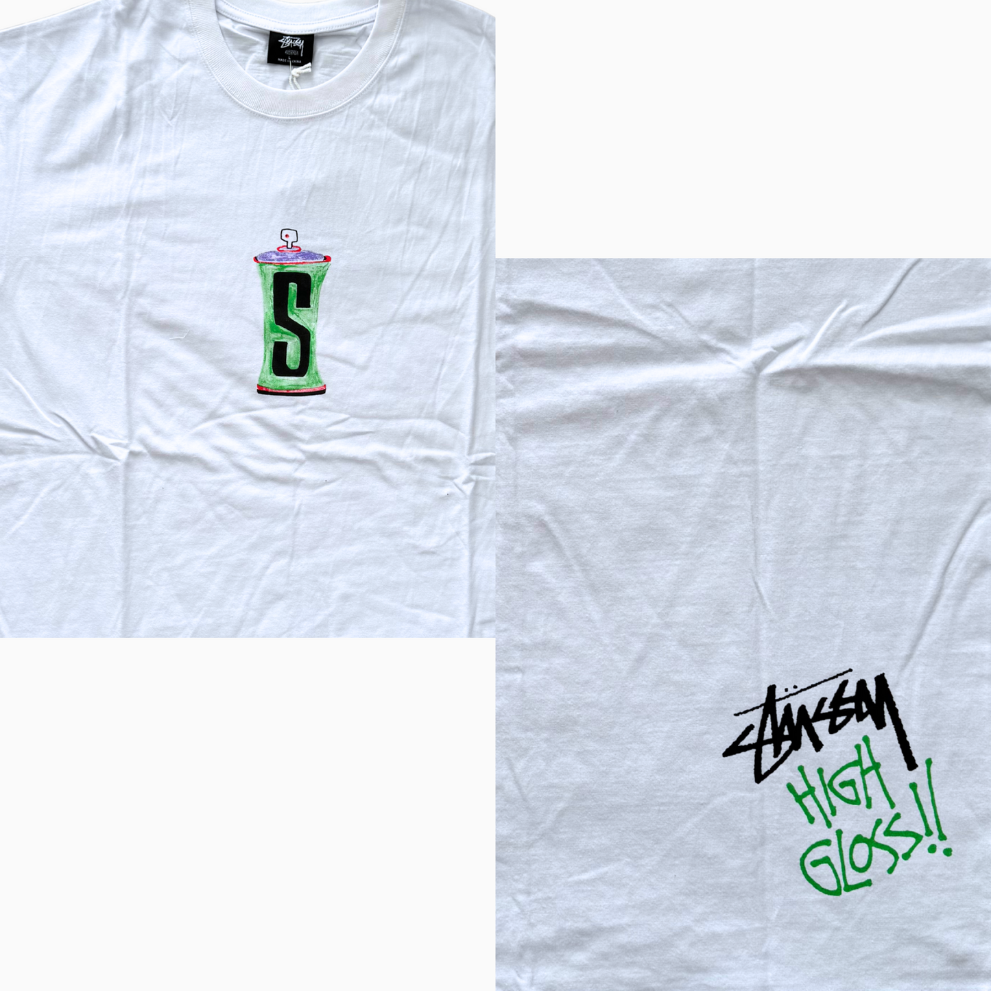Neuf - T-shirt Stüssy - Blanc - taille L
