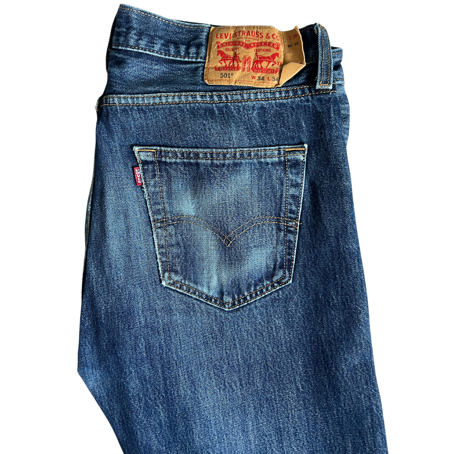 Jeans Levi's® 501® pour hommes Bleu - taille W34 L34