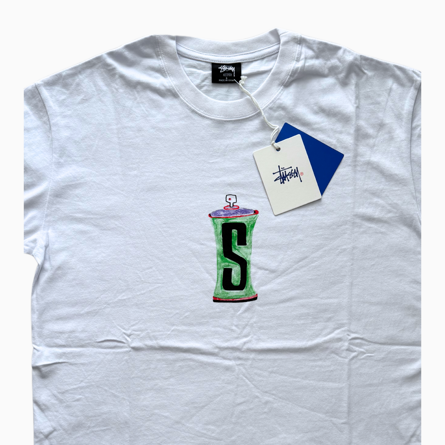 Neuf - T-shirt Stüssy - Blanc - taille S (fits M)