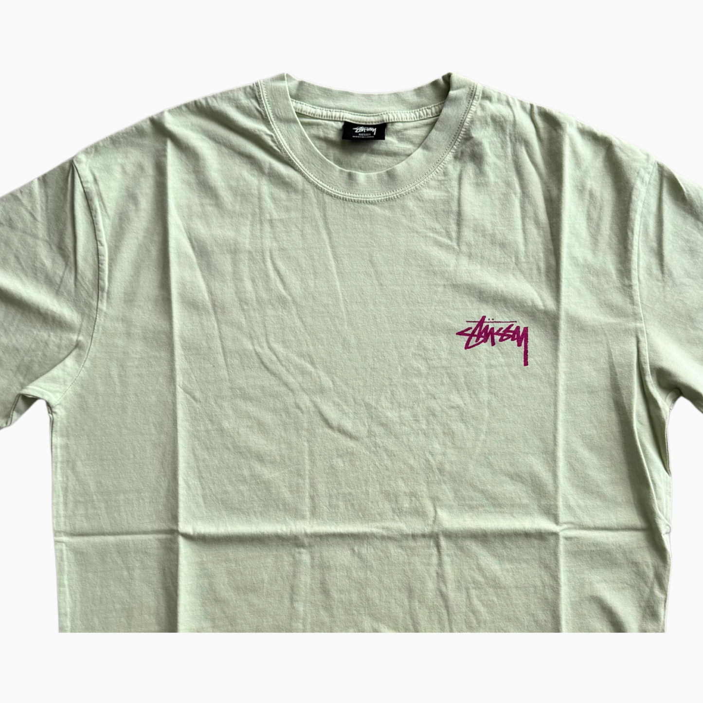Neuf - T-shirt Stüssy - Vert clair - taille L