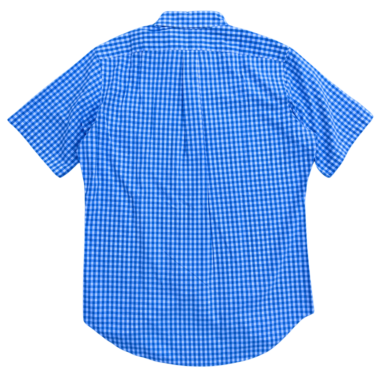 Chemise Ralph Lauren pour hommes 1/2 manche carreaux bleu claire - taille M