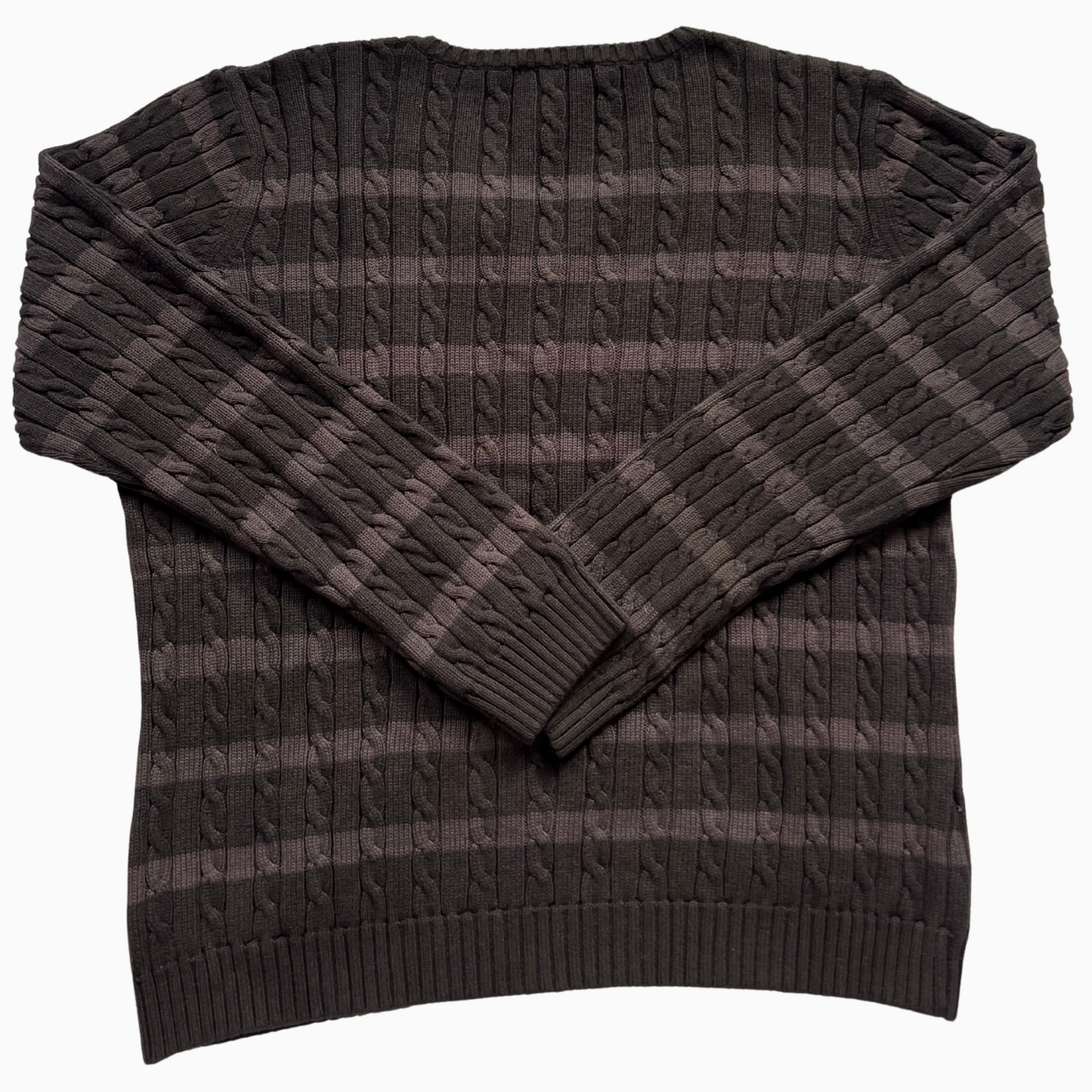 Pull Ralph Lauren col V rayé pour femmes - taille XL
