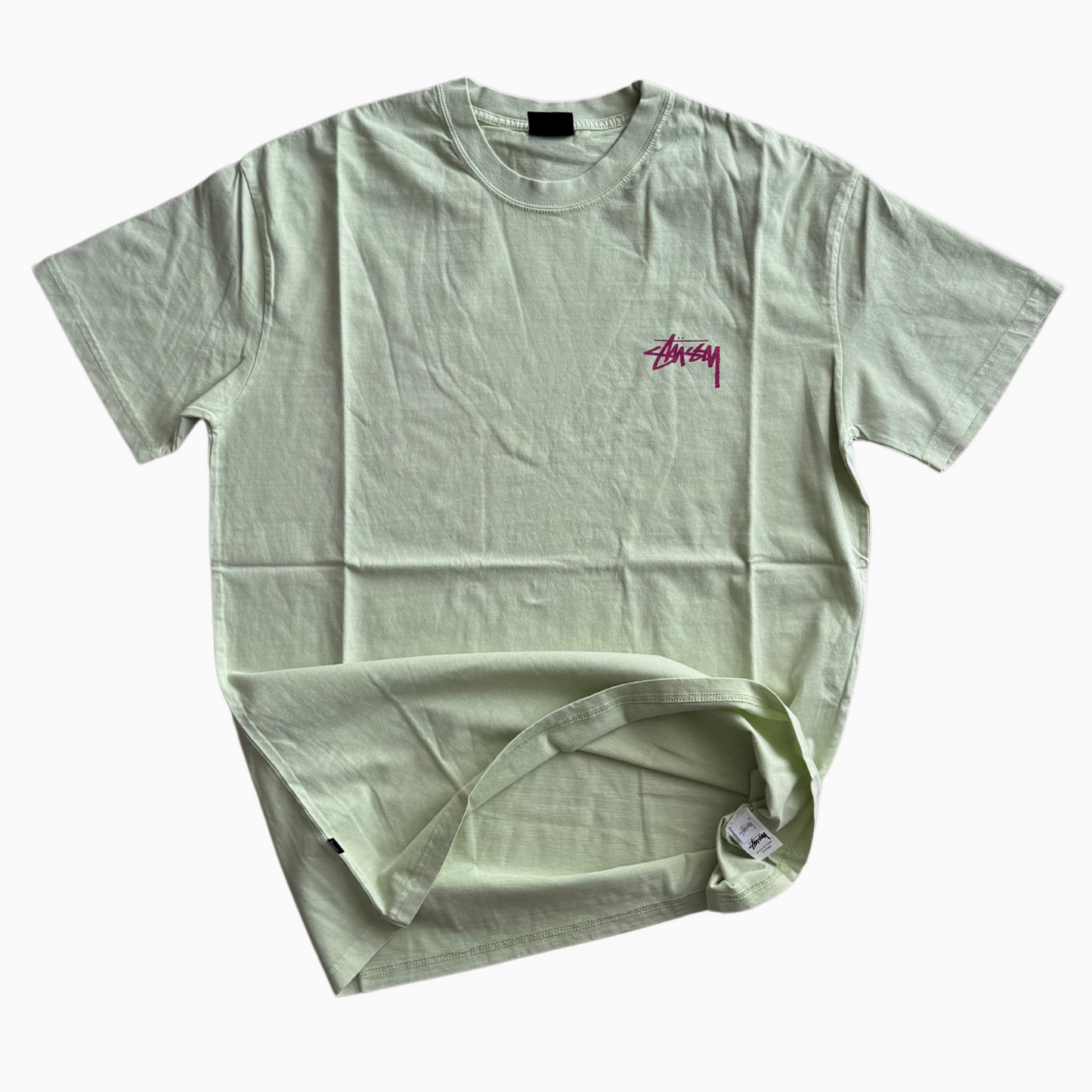 Neuf - T-shirt Stüssy - Vert clair - taille L