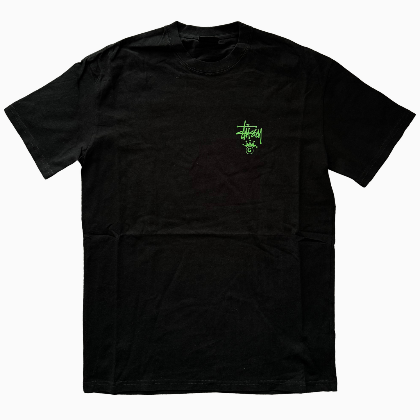 Neuf - T-shirt Stüssy - Noir logo vert - taille S ( fits M )