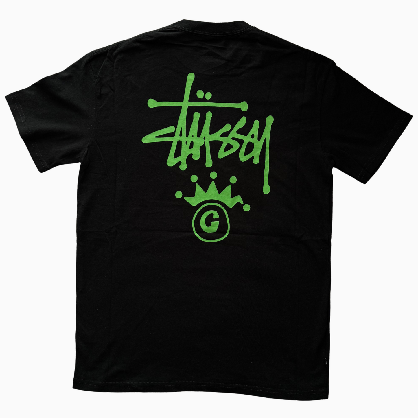 Neuf - T-shirt Stüssy - Noir logo vert - taille S ( fits M )