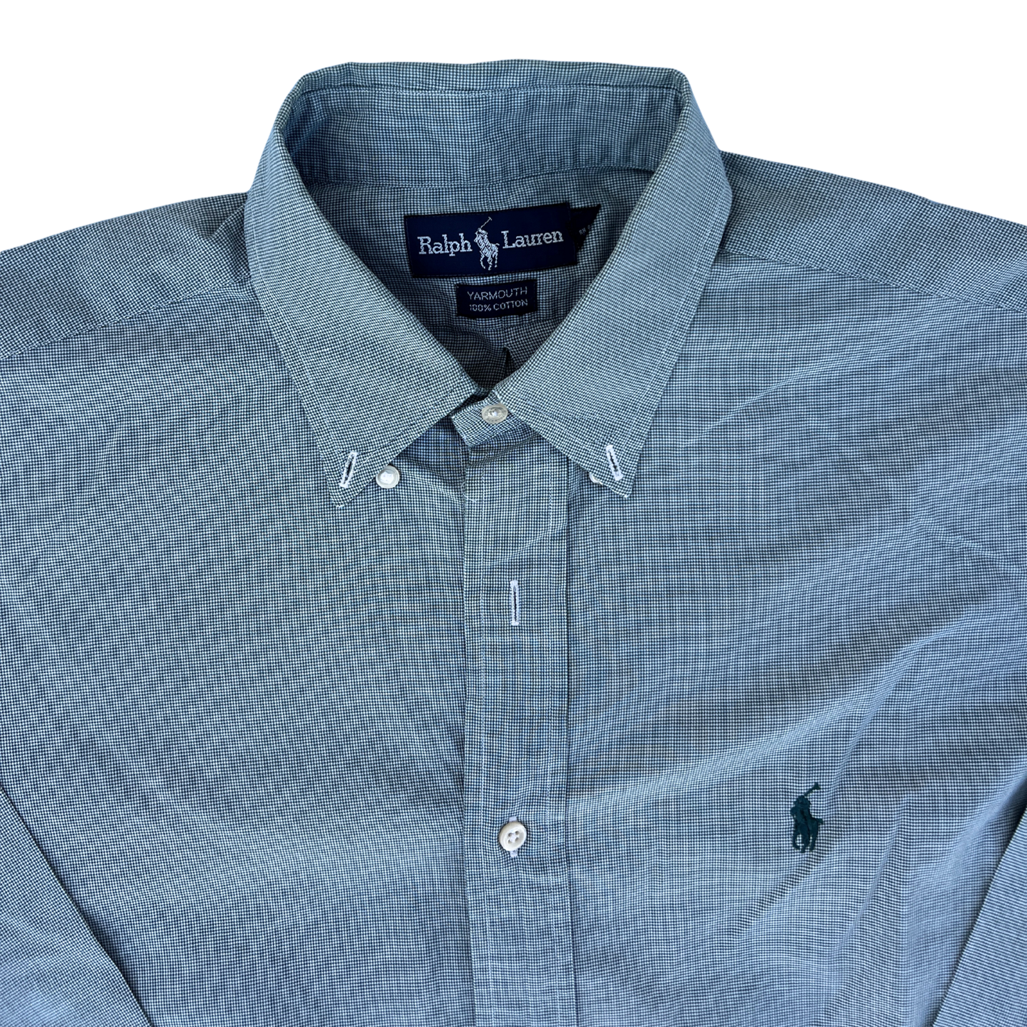 Chemise Ralph Lauren verte coupe regular pour hommes - Taille XL