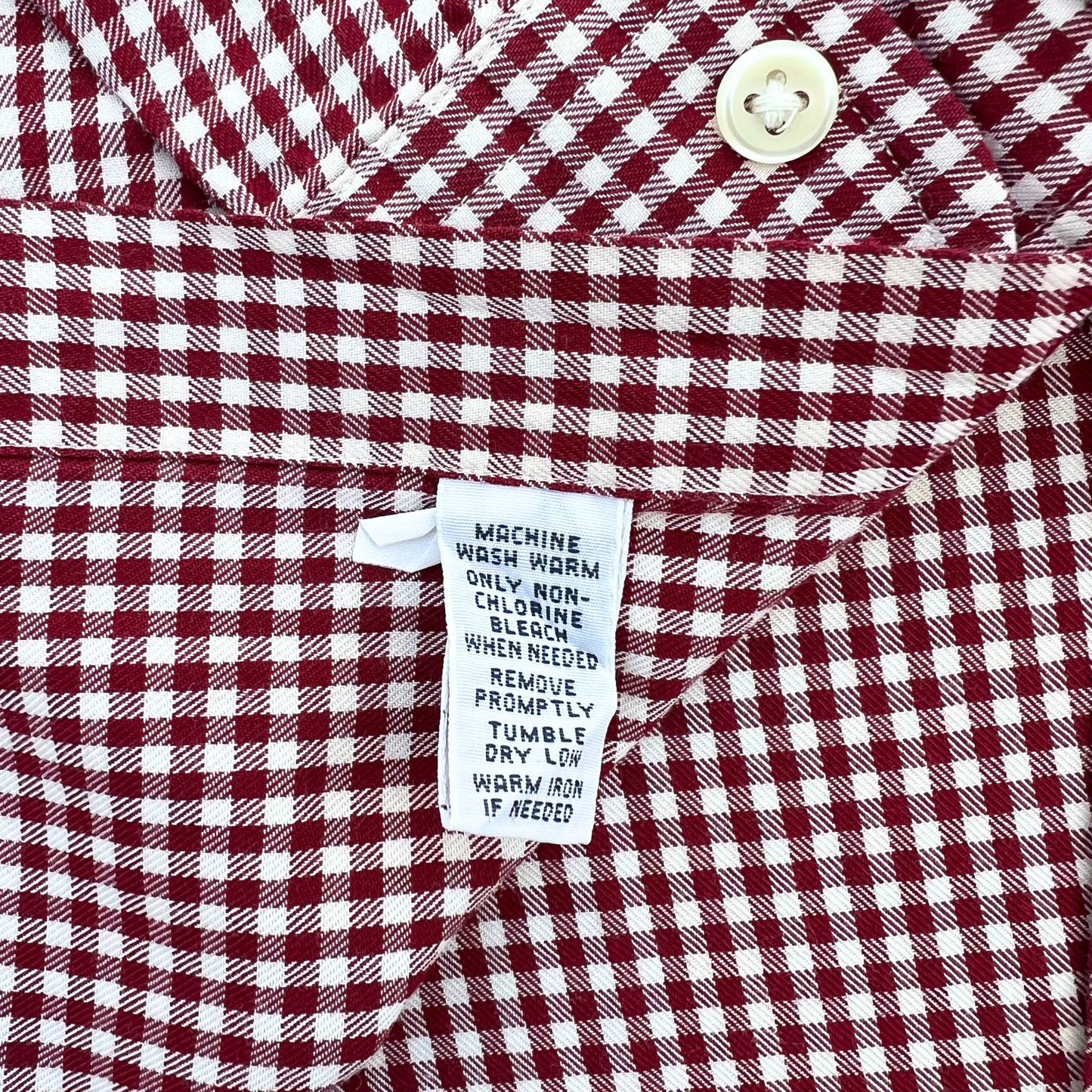 Chemise Ralph Lauren blanche carreaux rouges pour hommes - taille S