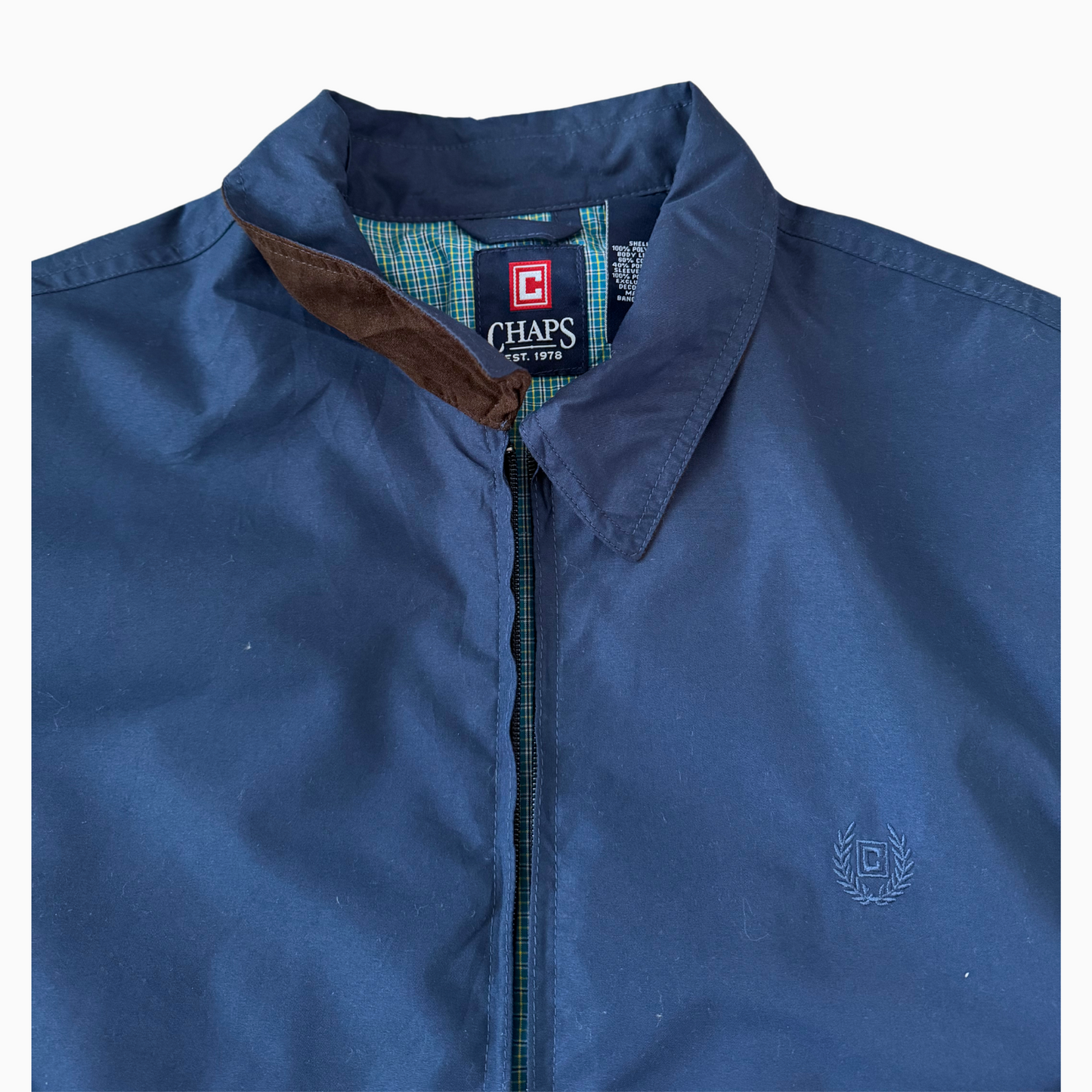 Veste bleu foncé Chaps pour hommes - taille L