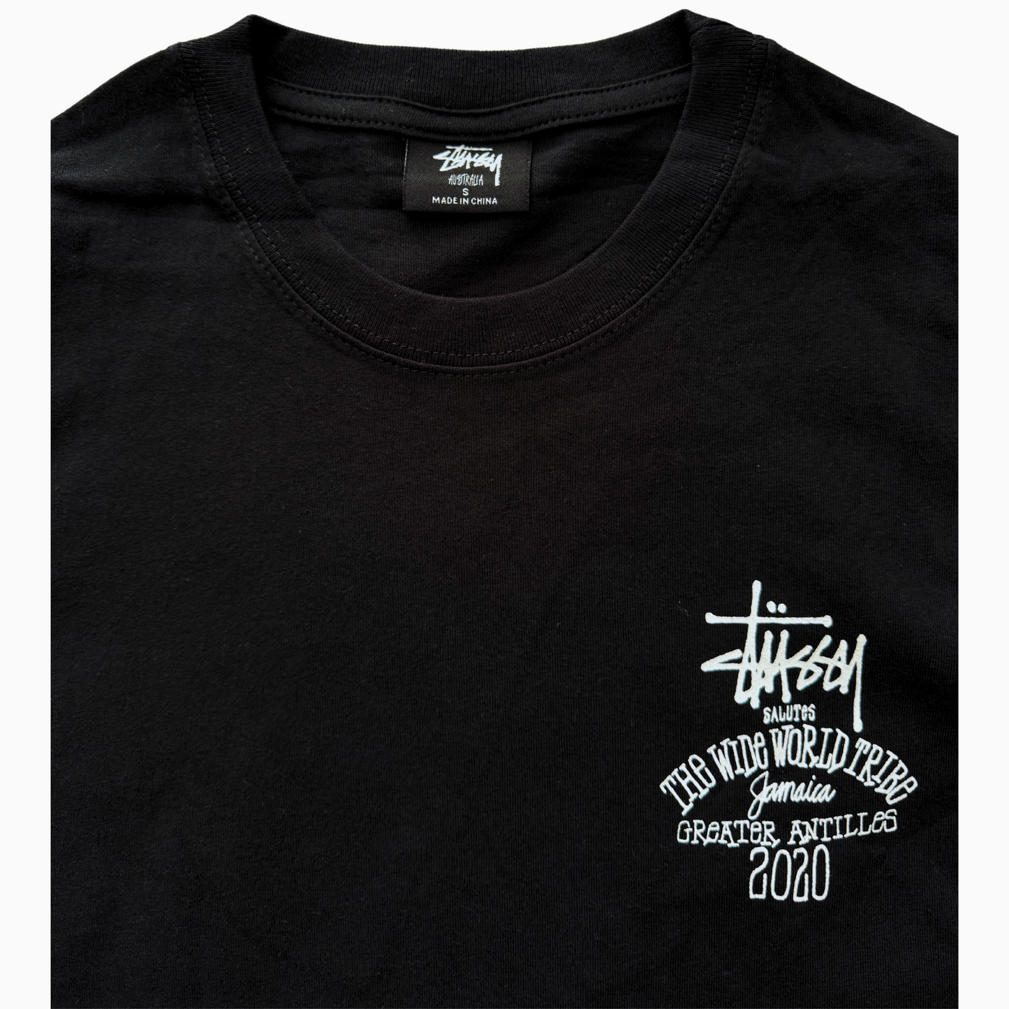 Neuf - T-shirt Stüssy - Noir - Tour edition - taille S ( fits M )