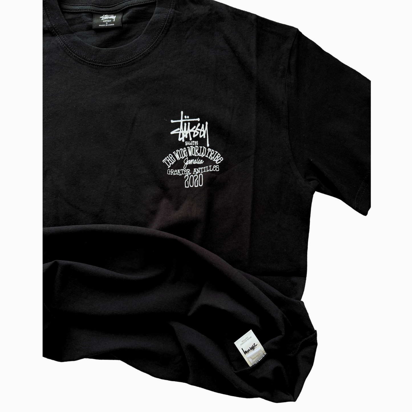 Neuf - T-shirt Stüssy - Noir - Tour edition - taille S ( fits M )