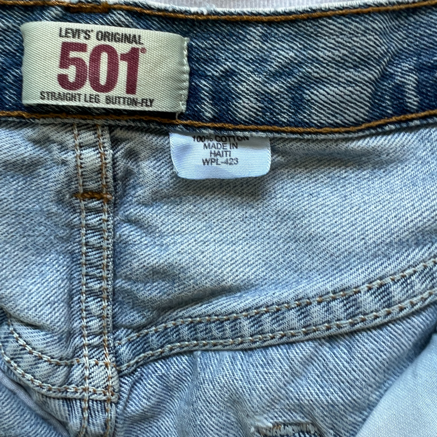 Jeans Levi's® 501® pour hommes Bleu clair - taille W36 L32
