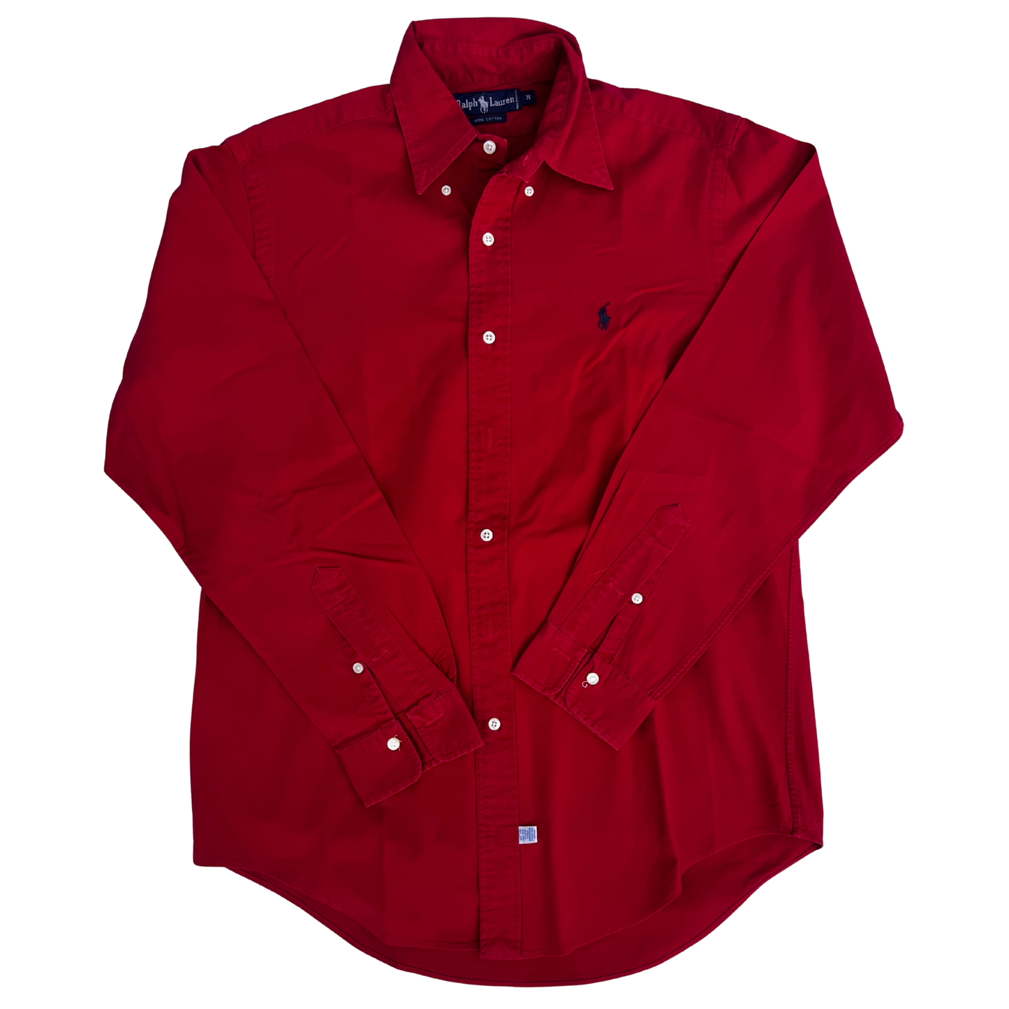 Chemise Ralph Lauren rouge coupe regular pour hommes - taille M
