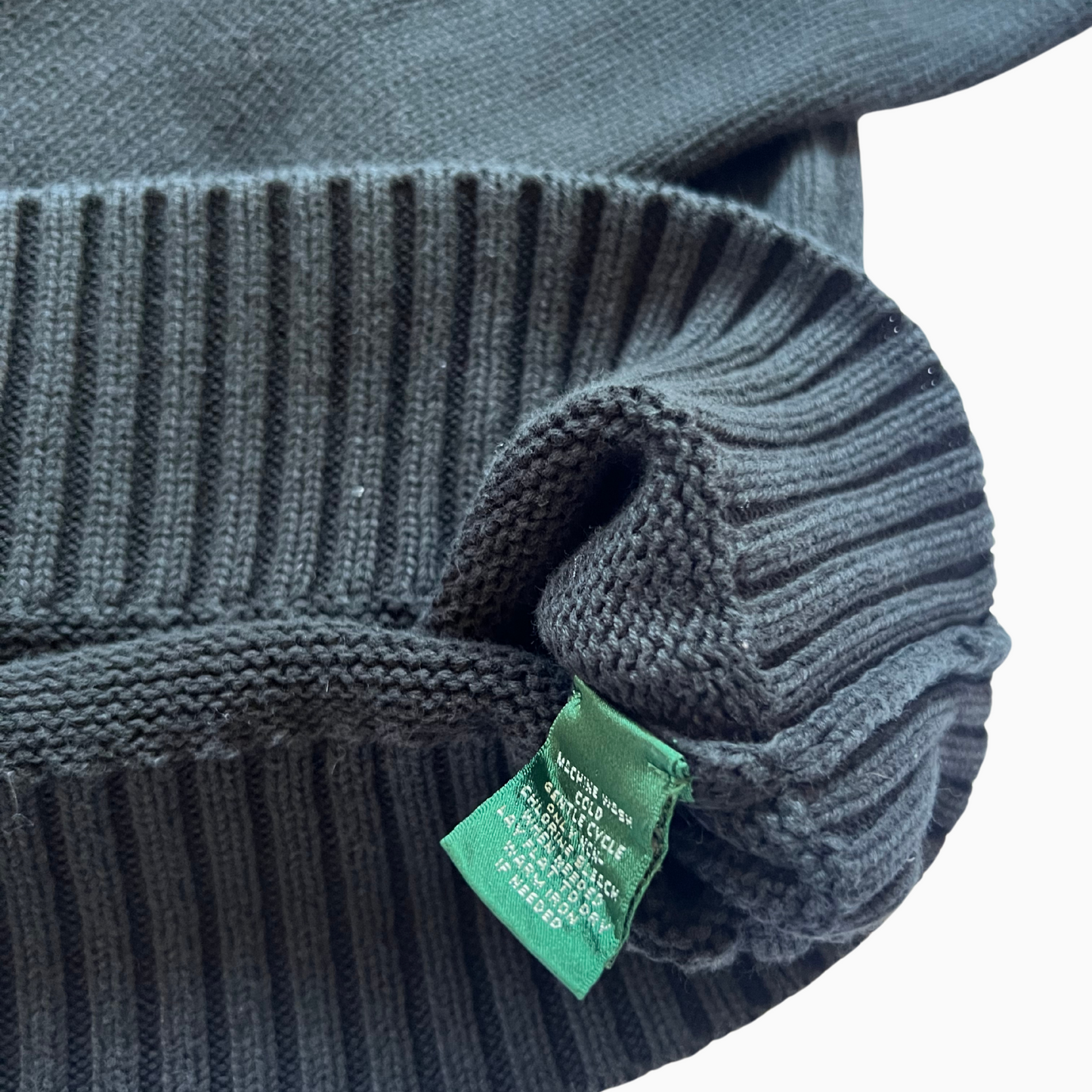 Pull Ralph Lauren col chale noir pour femmes - taille M