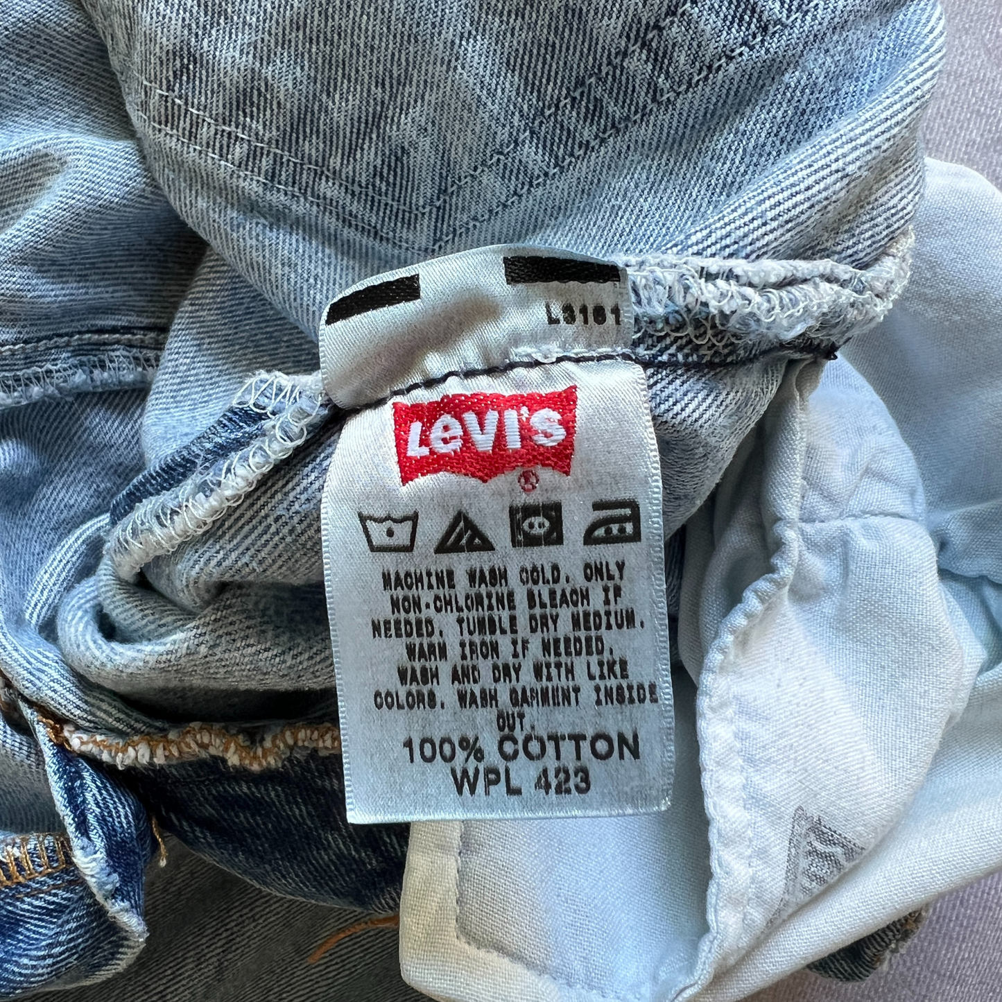Jeans Levi's® 501® pour hommes Bleu clair - taille W36 L32