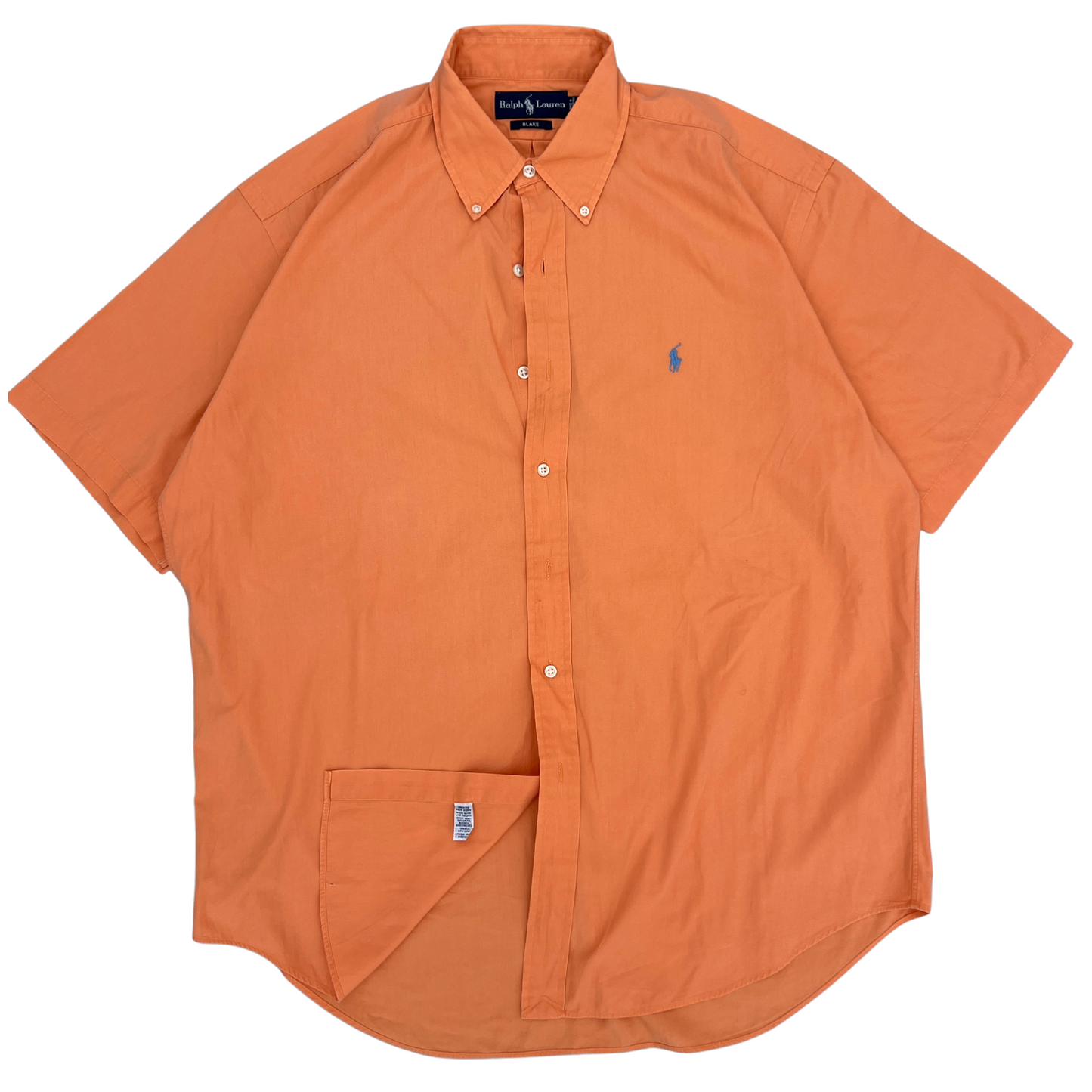 Chemise Ralph Lauren Orange 1/2 manches pour hommes - Taille L