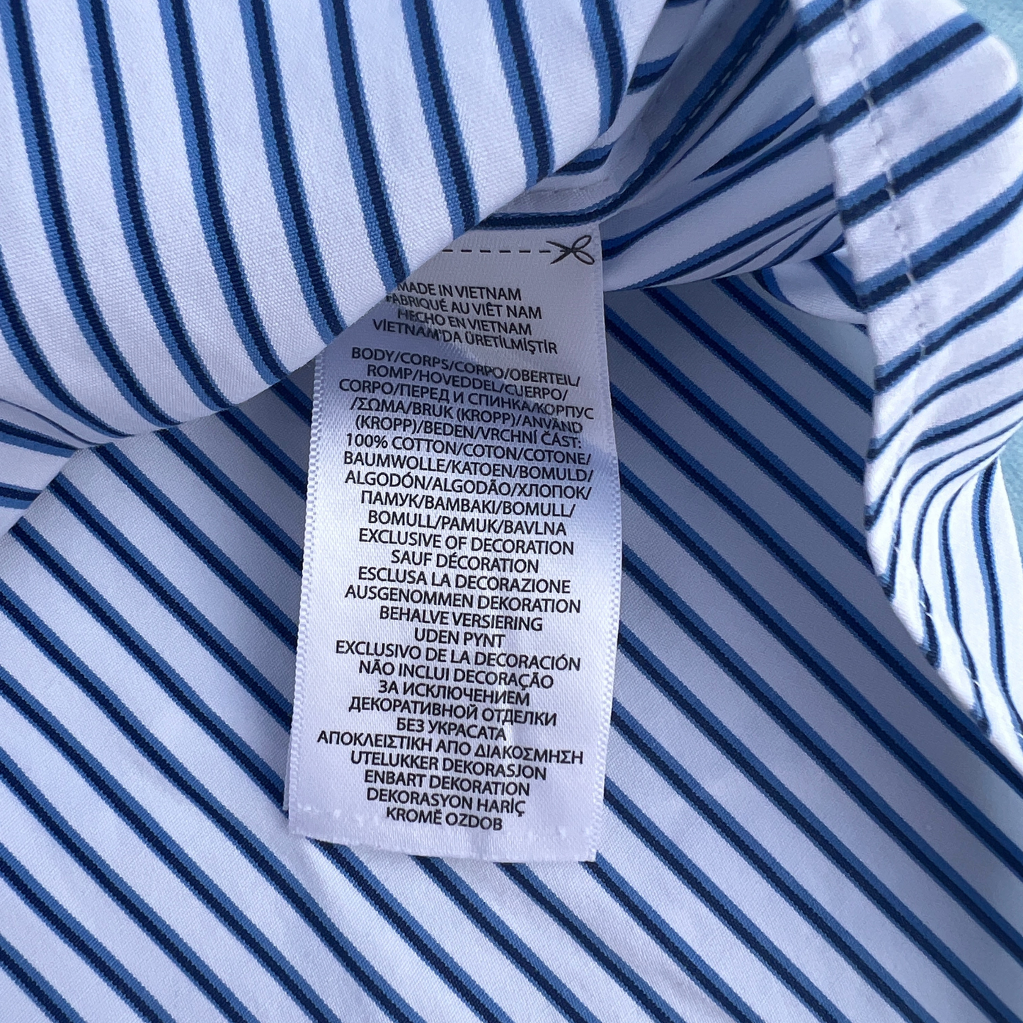 Chemise Ralph Lauren rayé en bleu coupe regular pour hommes - taille XL