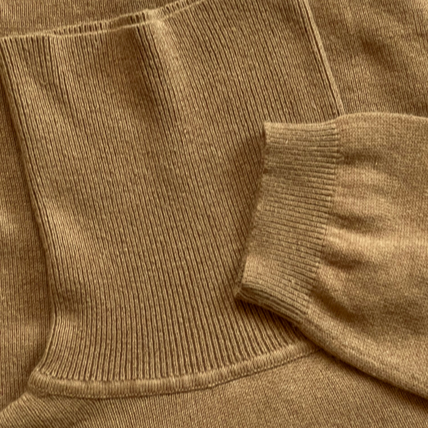 Pull en cashmere Ralph Lauren col roulé beige pour femmes - taille L (fits M)