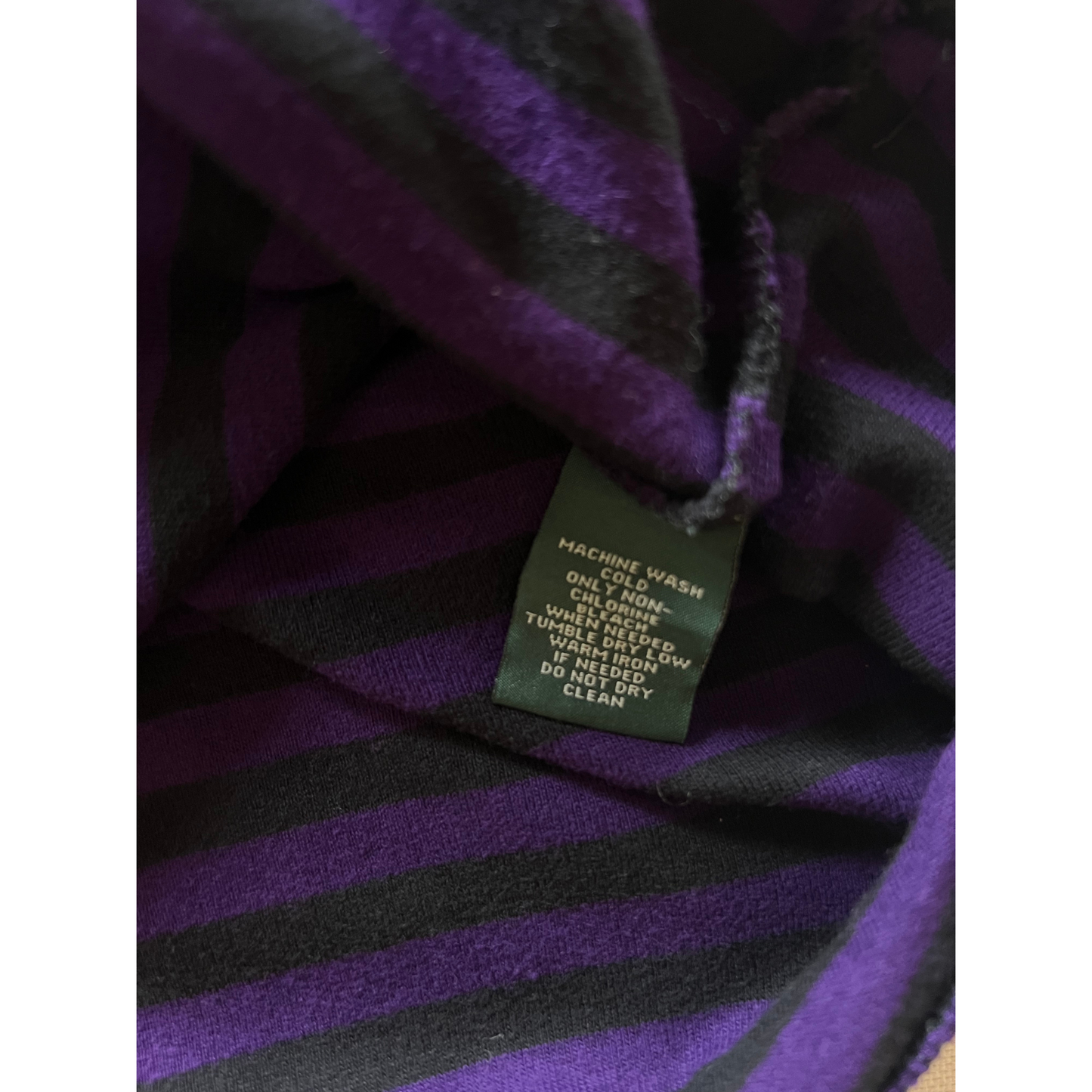 Pull à capuche Ralph Lauren rayé manches 3/4 pour femmes - taille L
