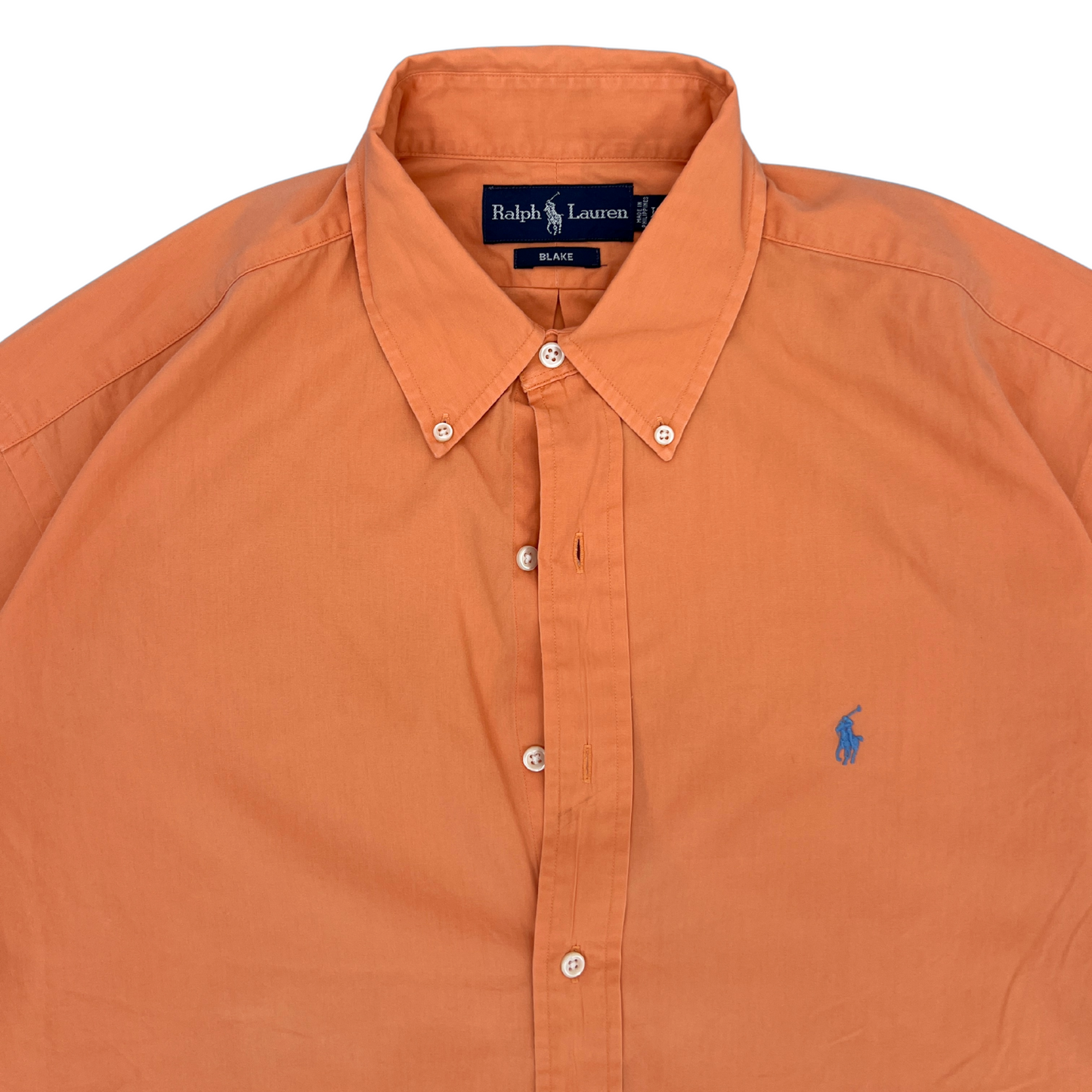 Chemise Ralph Lauren Orange 1/2 manches pour hommes - Taille L