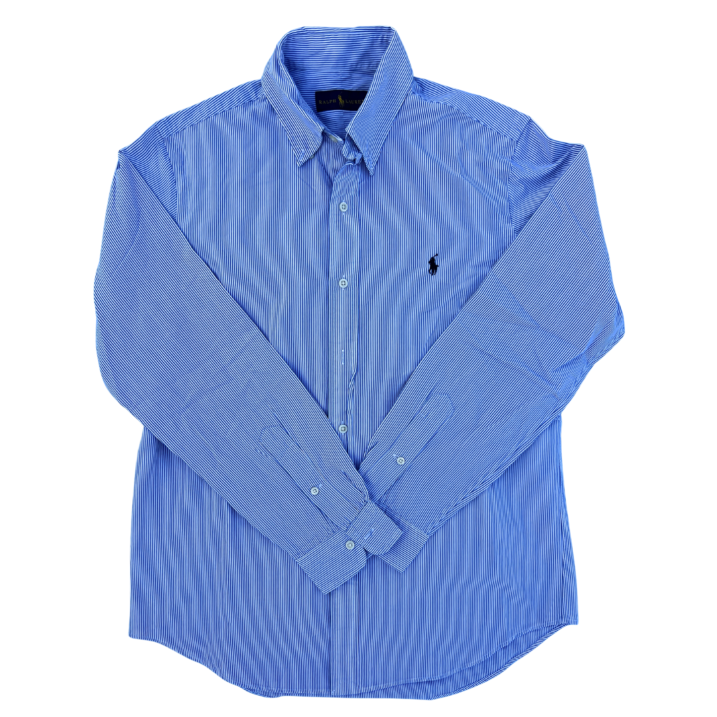 Chemise Ralph Lauren rayé en bleu coupe regular pour hommes - taille M