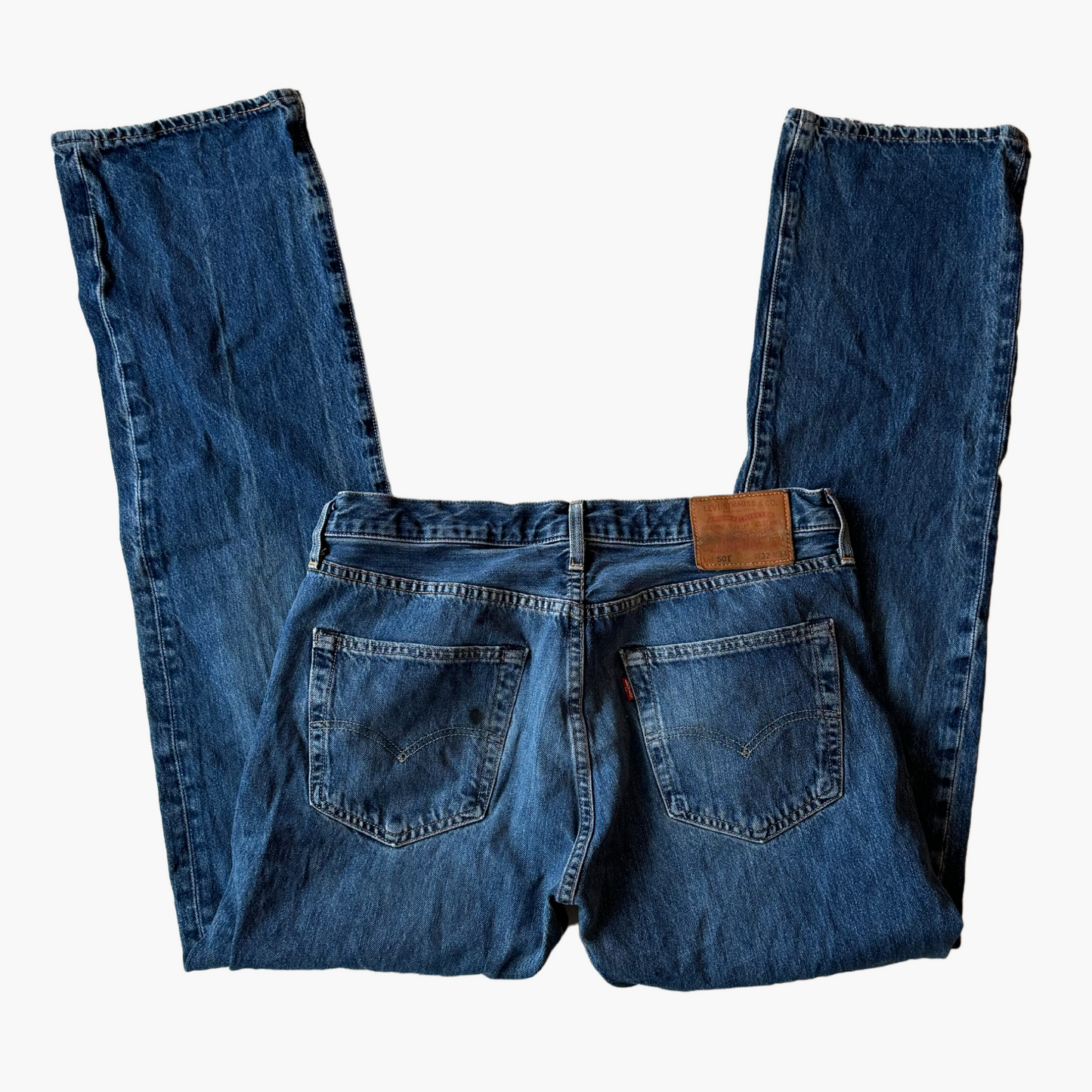 Rare & Vintage - Jeans Levi's® 501® 1996 Made in Poland - BLEU 100% cotton