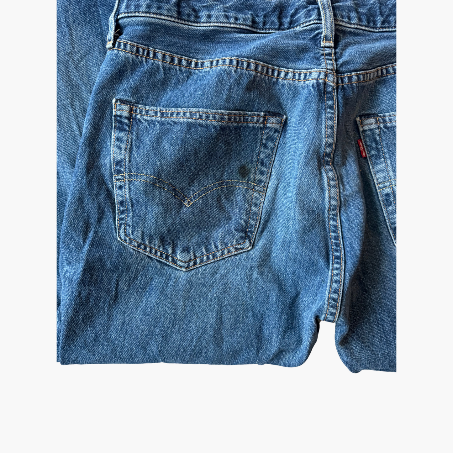 Rare & Vintage - Jeans Levi's® 501® 1996 Made in Poland - BLEU 100% cotton