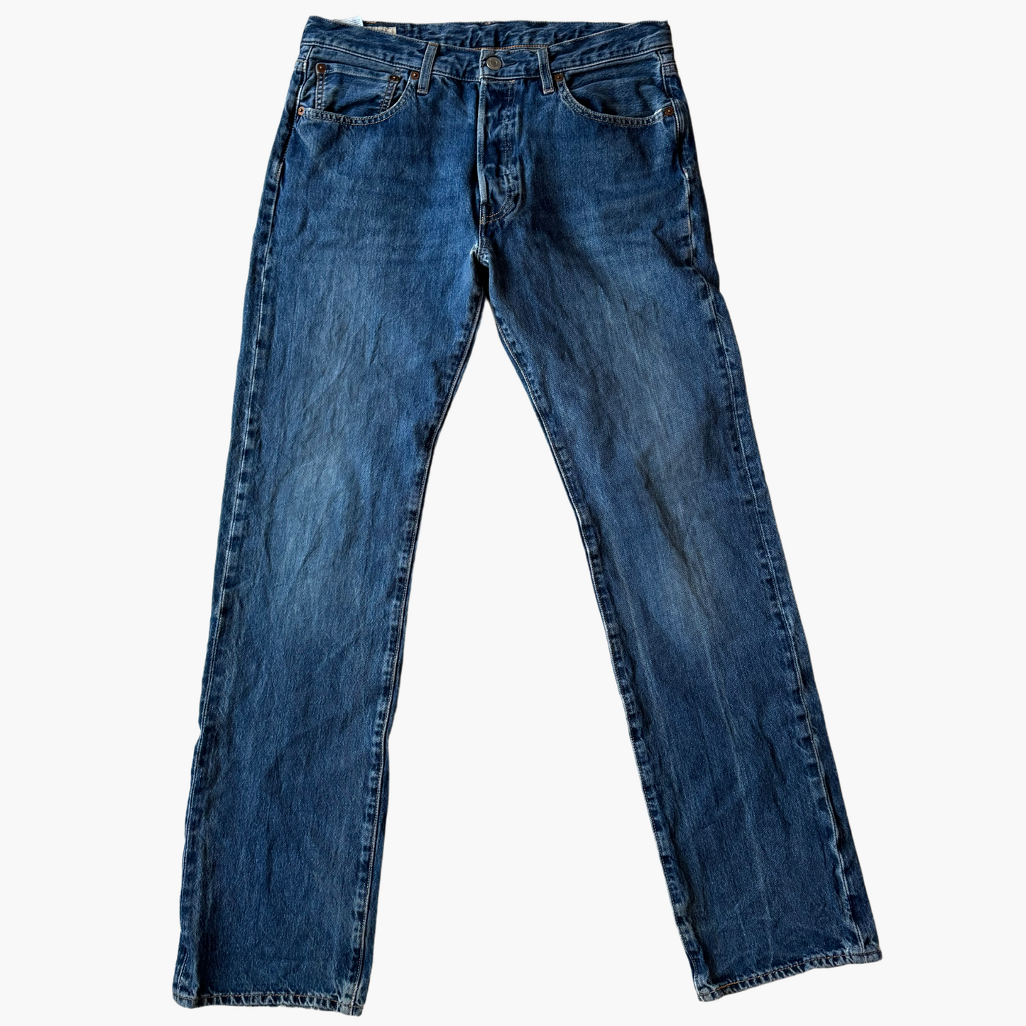 Rare & Vintage - Jeans Levi's® 501® 1996 Made in Poland - BLEU 100% cotton