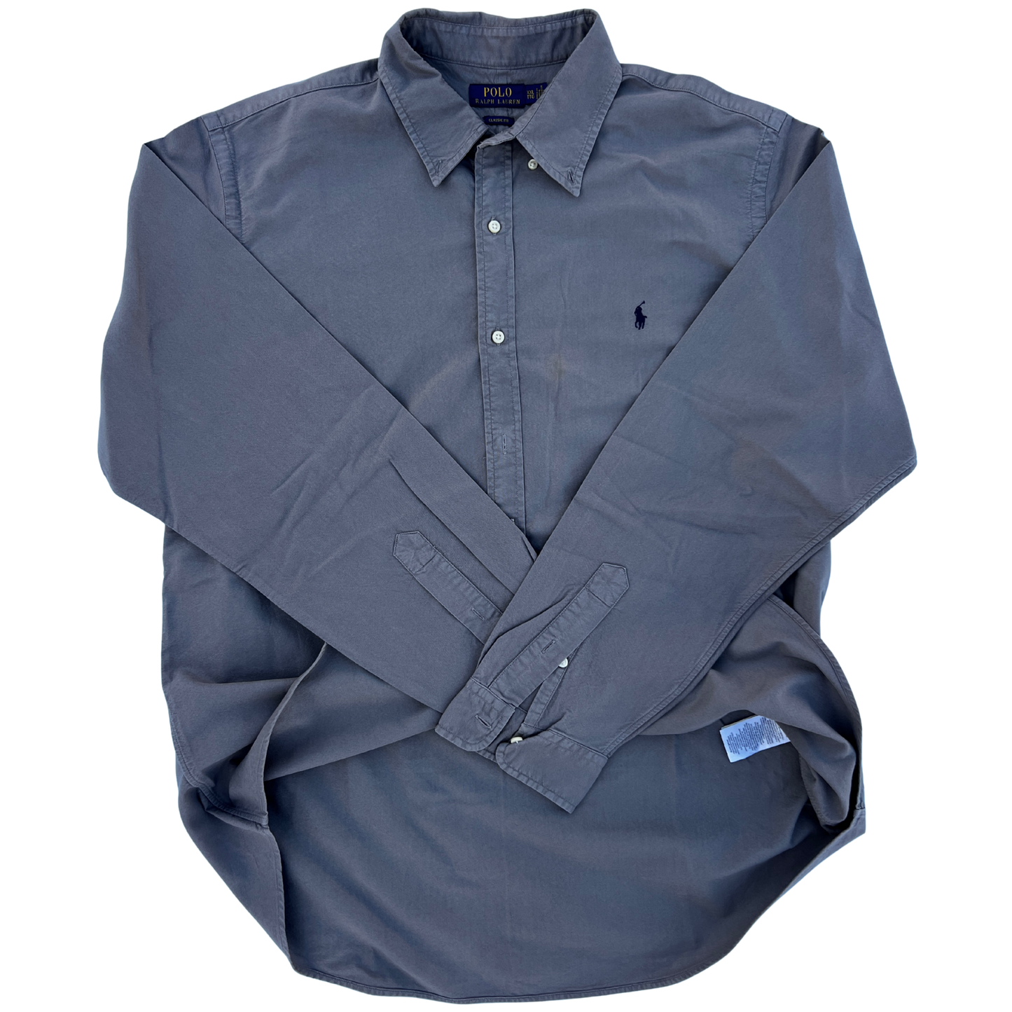 Chemise Ralph Lauren grise coupe regular pour hommes - taille XXL