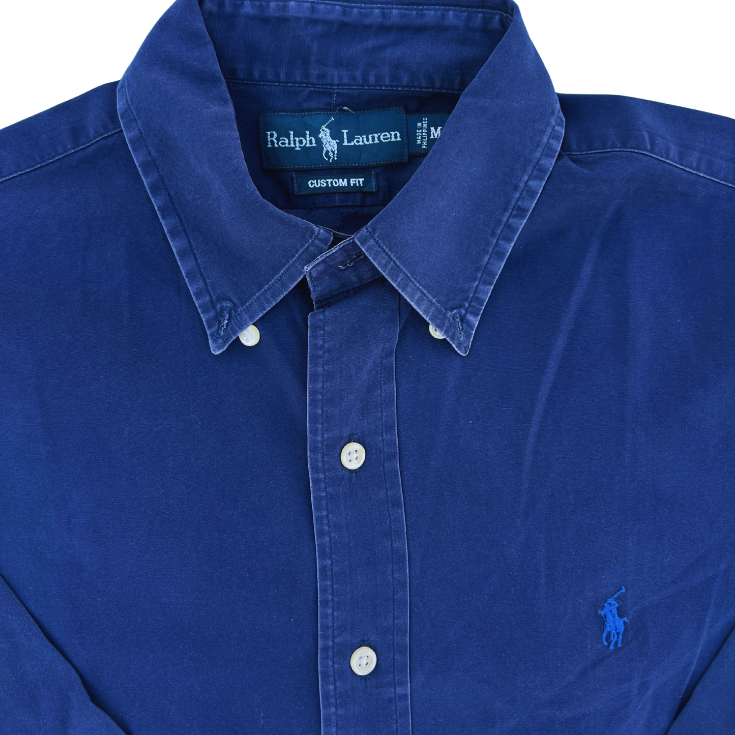 Chemise Ralph Lauren bleu foncé custom fit pour hommes - taille M