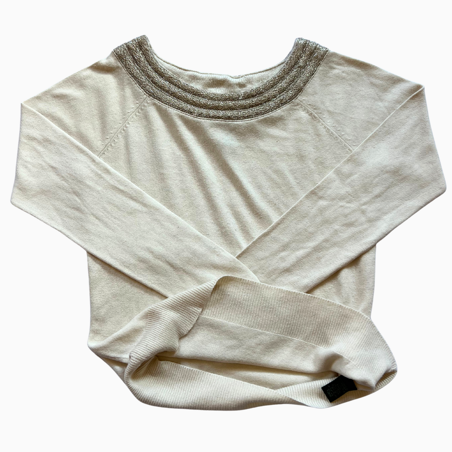 Pull Ralph Lauren col bateau blanc cassé pour femmes - taille S