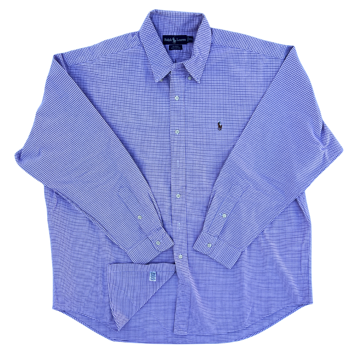 Rare & Vintage - Chemise Ralph Lauren mauve classic fit pour hommes - taille XXL