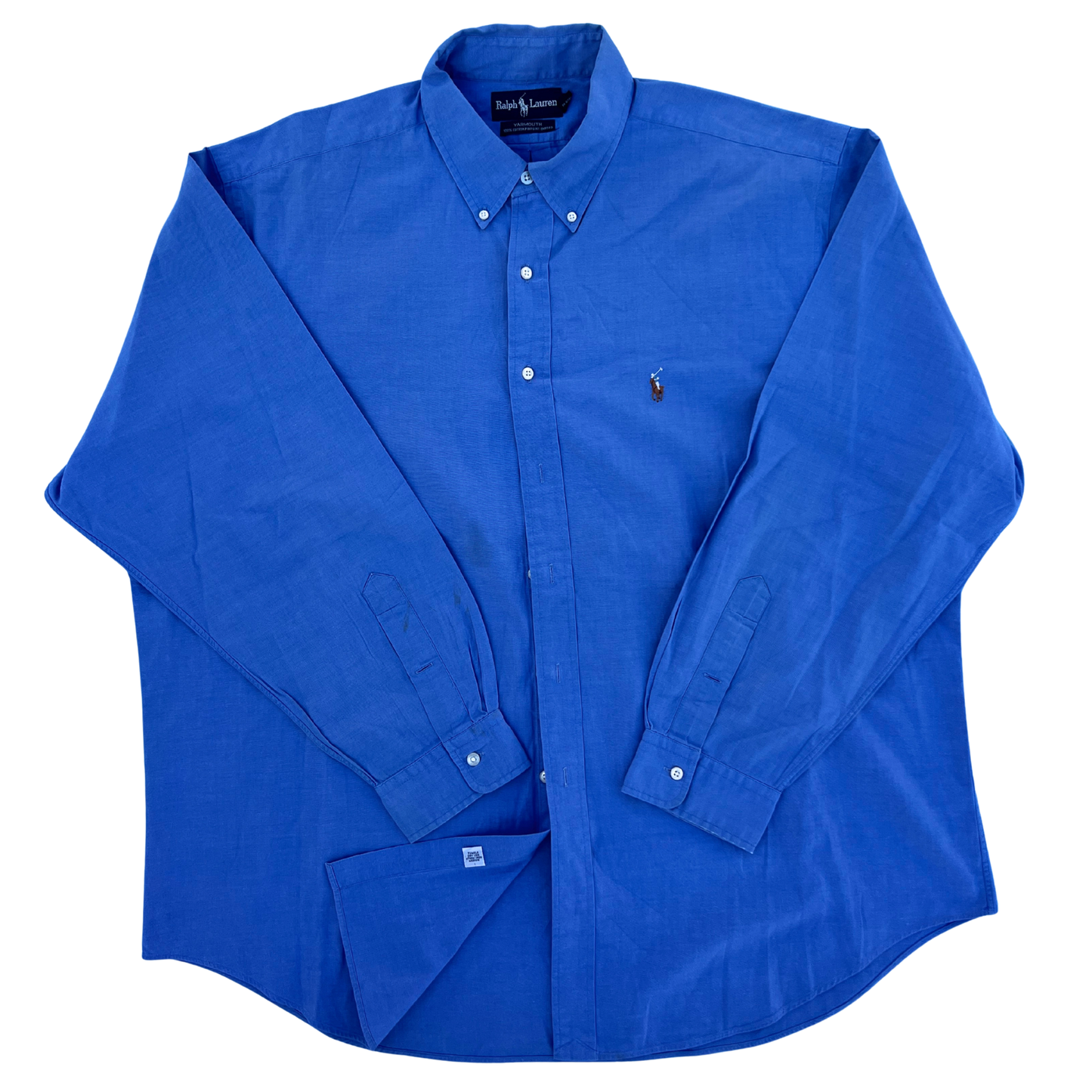 Chemise Ralph Lauren bleu coupe regular pour hommes - Taille XXL