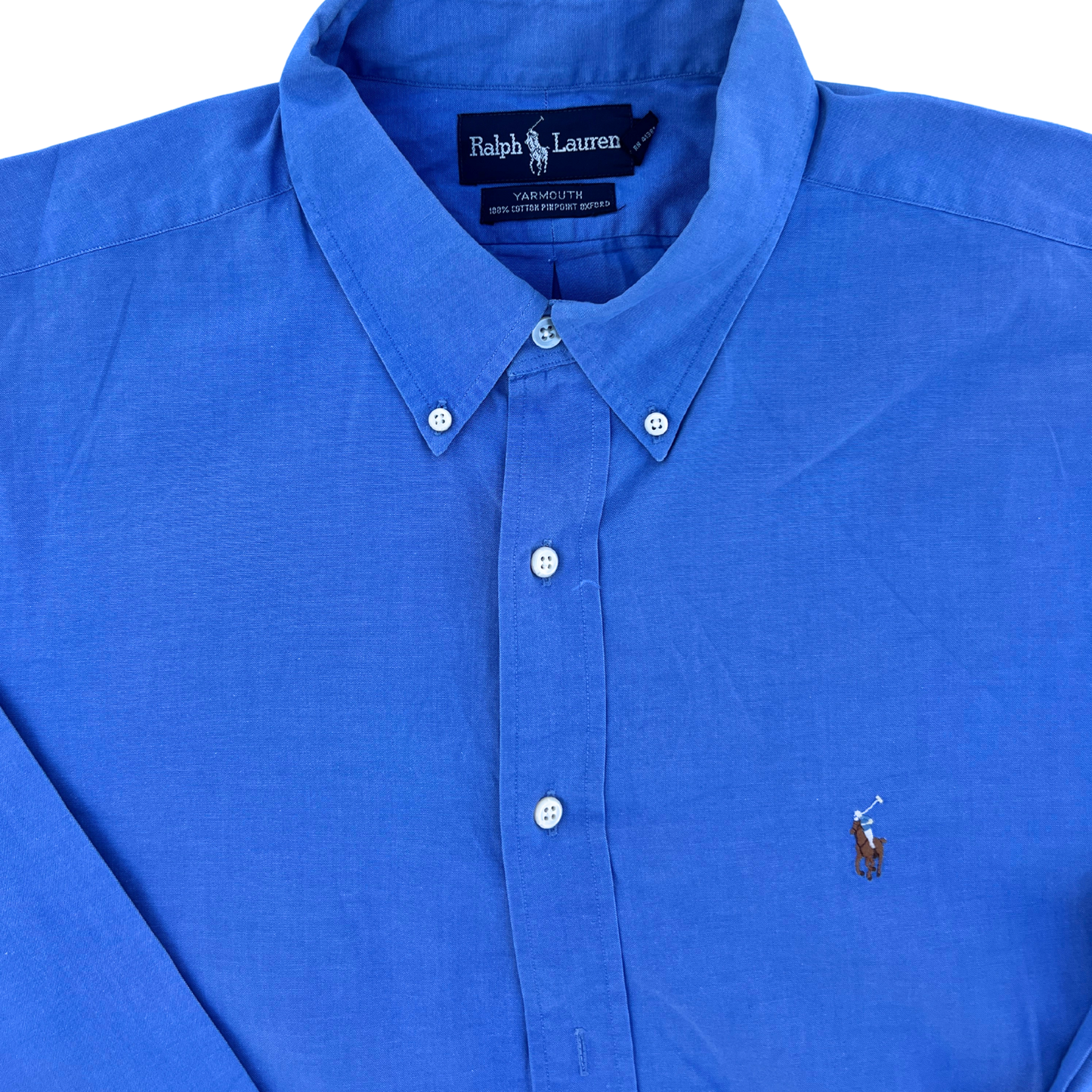 Chemise Ralph Lauren bleu coupe regular pour hommes - Taille XXL