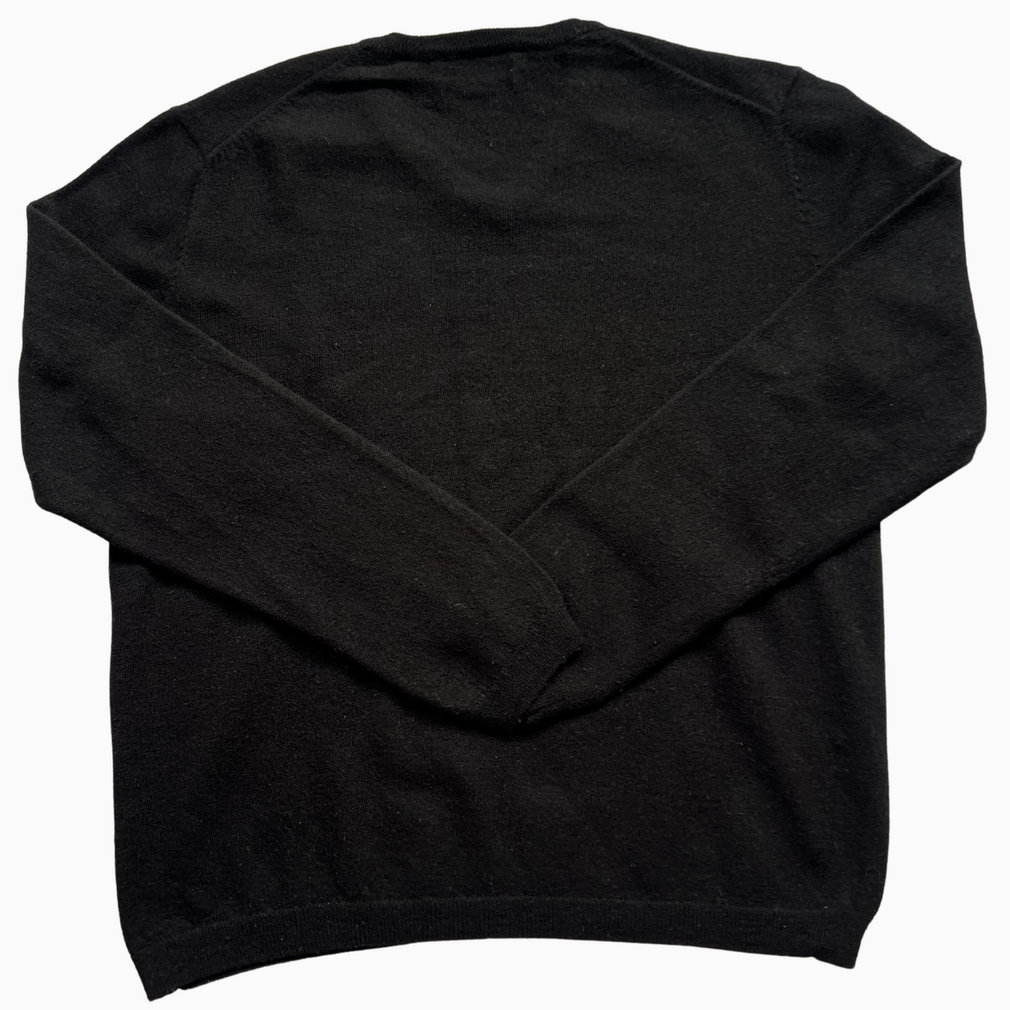 Pull en laine Calvin Klein col V en laine noir pour hommes - taille M