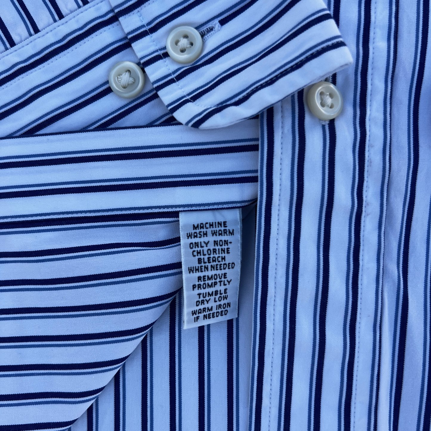 Chemise Ralph Lauren blanche rayée custom fit pour hommes - Taille M