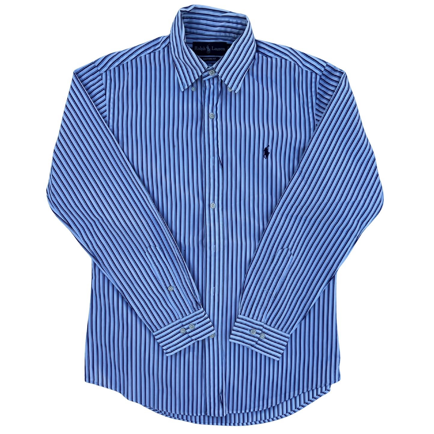 Chemise Ralph Lauren blanche rayée custom fit pour hommes - Taille M
