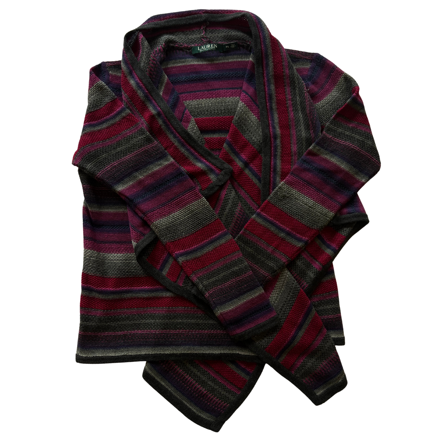 Cardigan rayé Ralph Lauren en coton/lin pour femmes - taille S