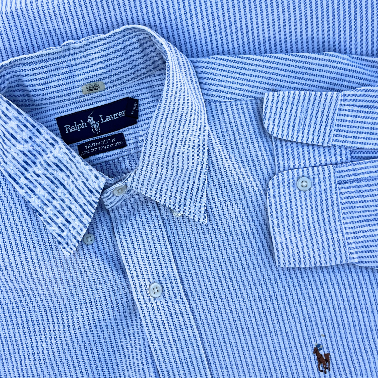 Rare & Vintage - Chemise Ralph Lauren rayé coupe regular pour hommes - tailles XXL