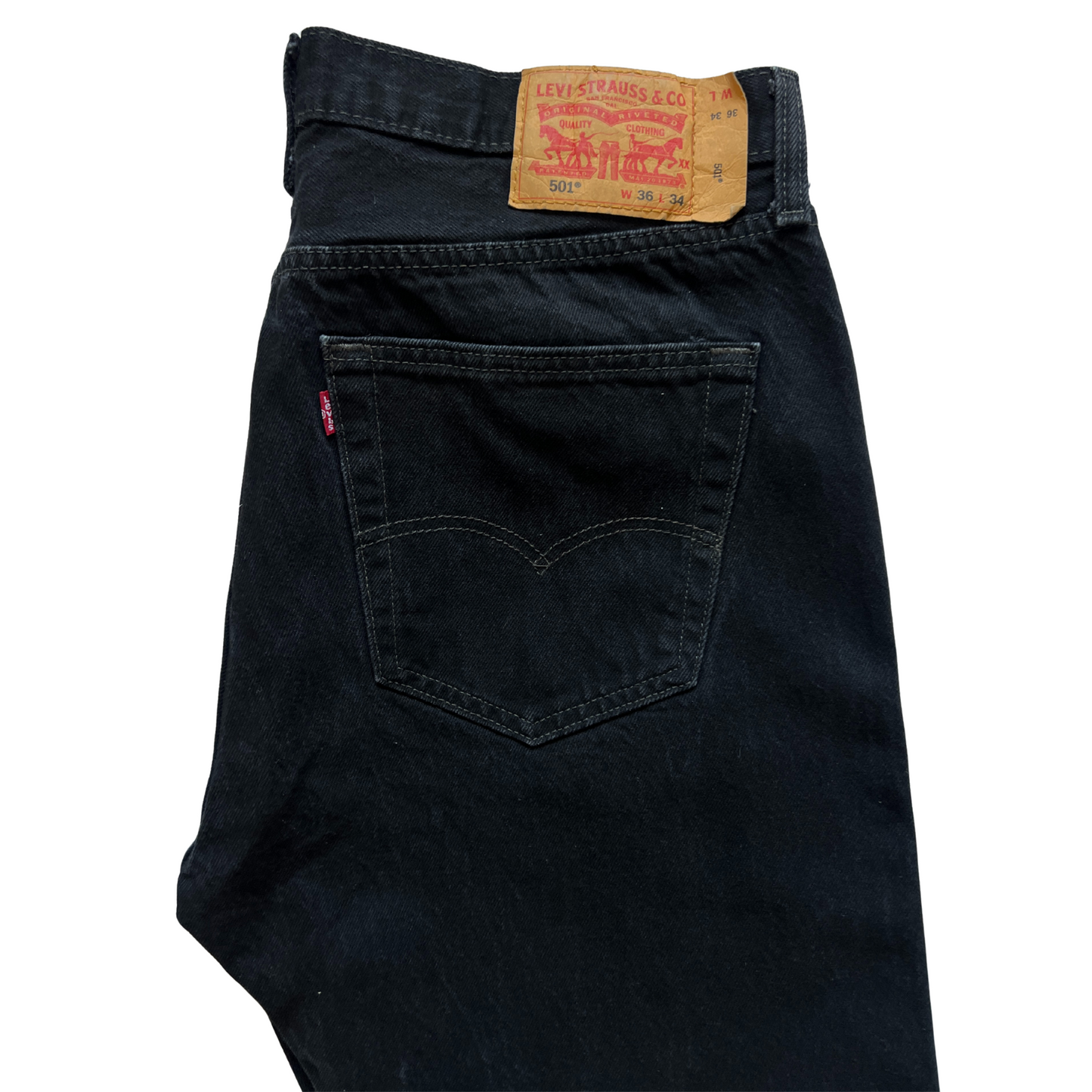 Jeans Levi's® 501® pour hommes Noir- taille W36 L34