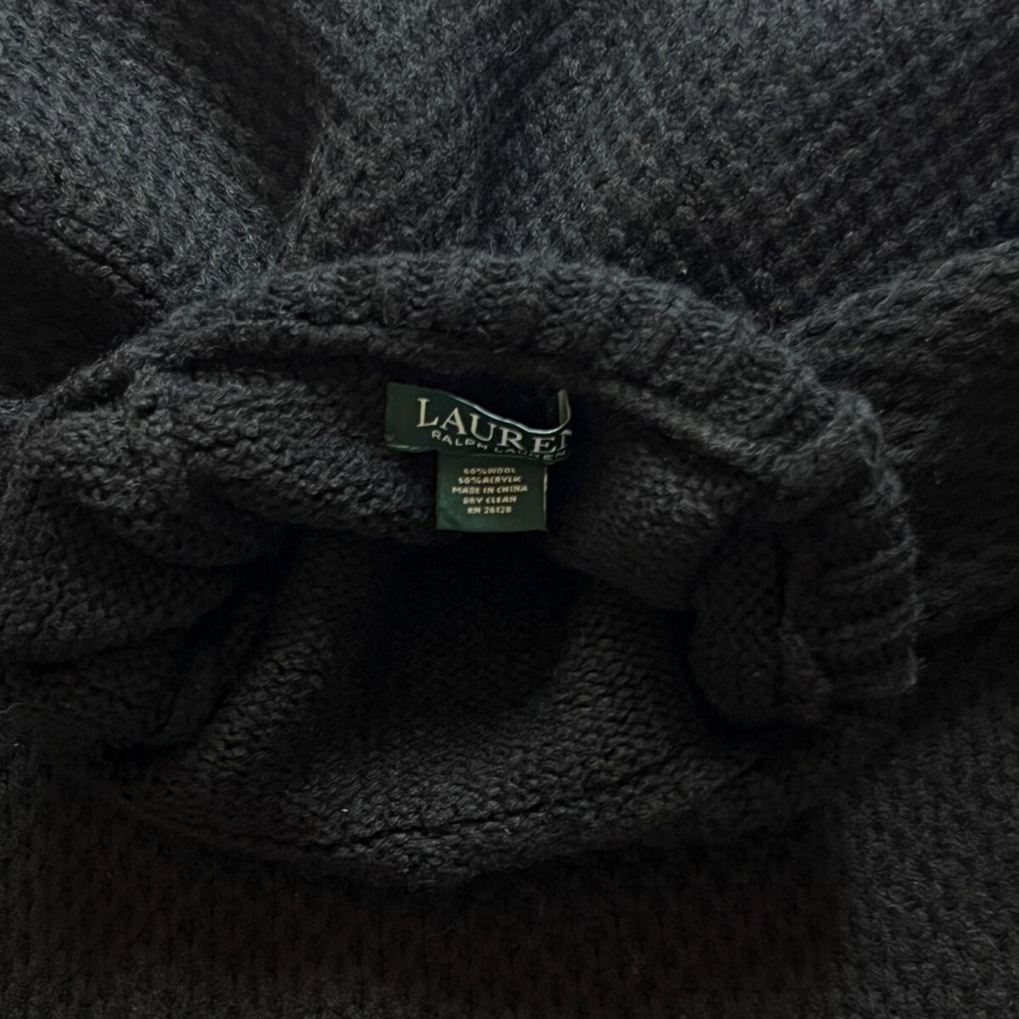Capuche en laine noir Ralph Lauren pour femmes - taille XL