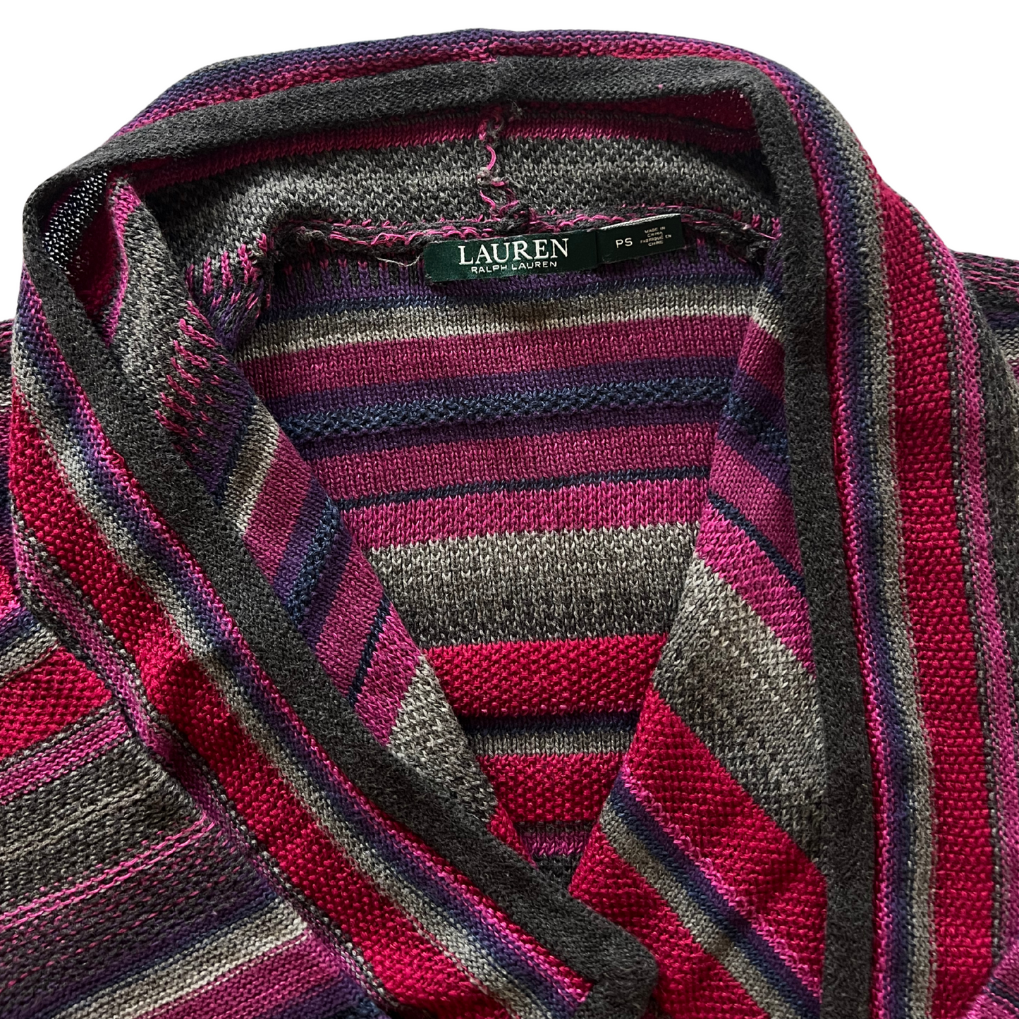 Cardigan rayé Ralph Lauren en coton/lin pour femmes - taille S