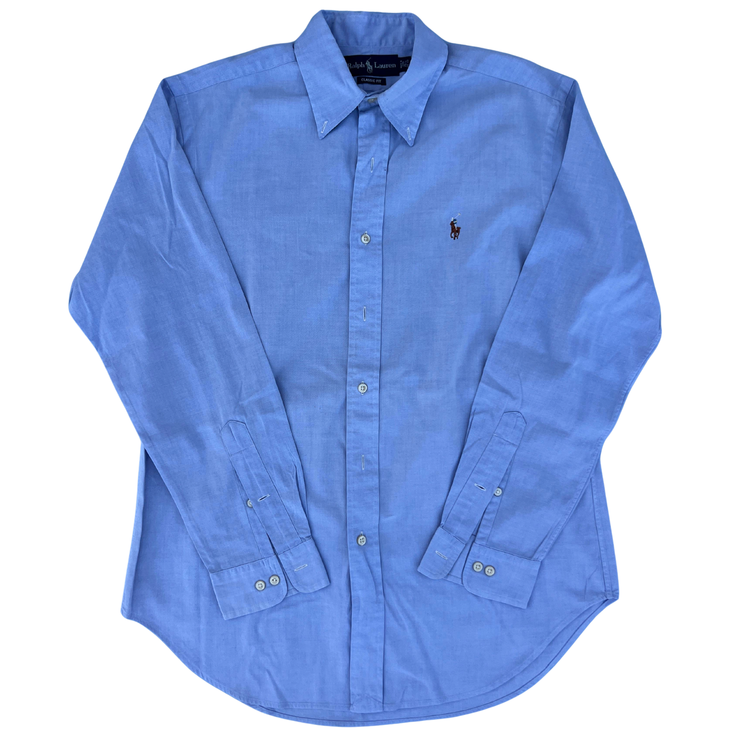 Chemise Ralph Lauren bleu coupe regular pour hommes - Taille L