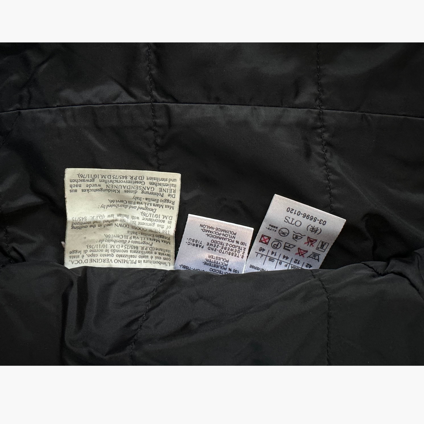 Veste de luxe matelassée MaxMara - taille 44