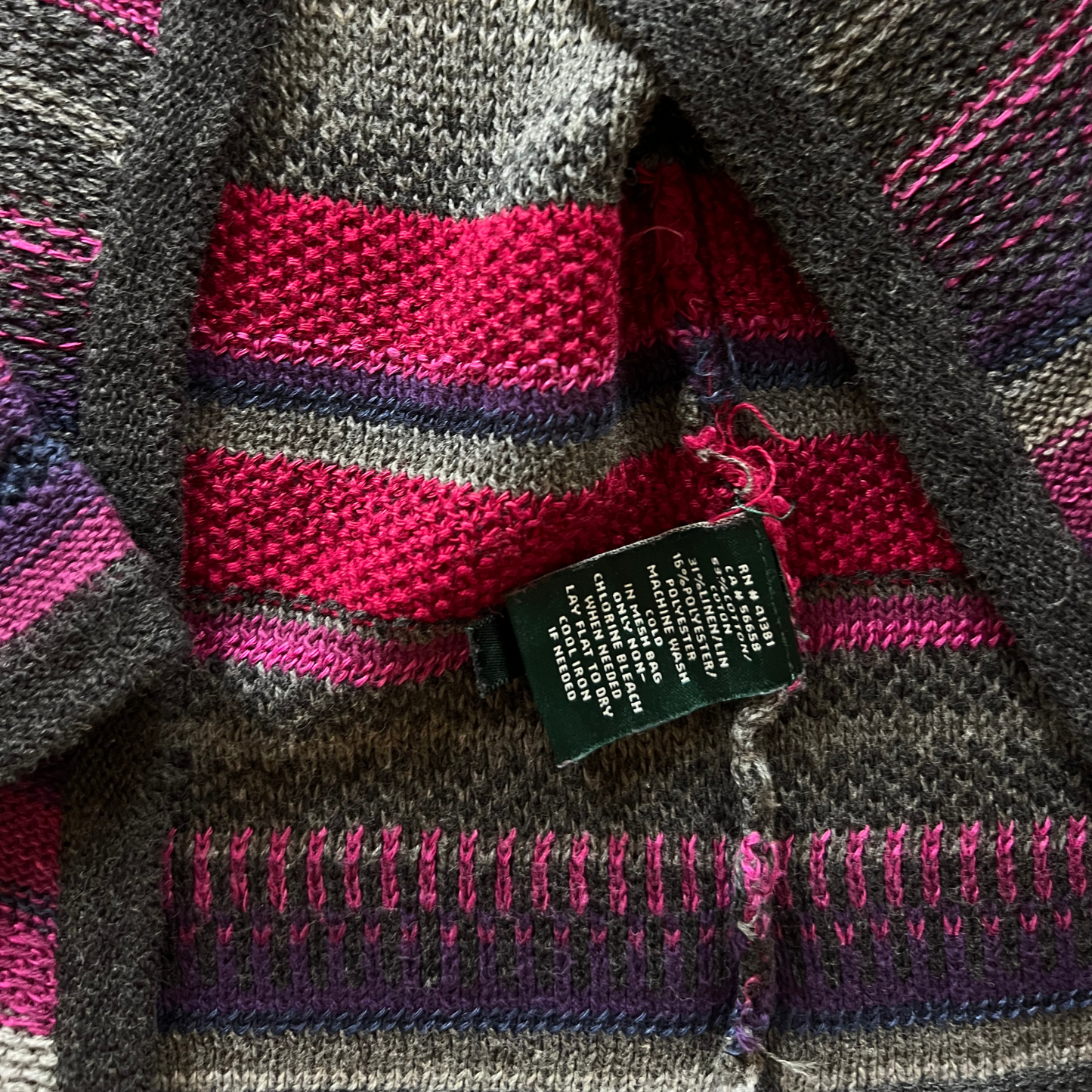 Cardigan rayé Ralph Lauren en coton/lin pour femmes - taille S