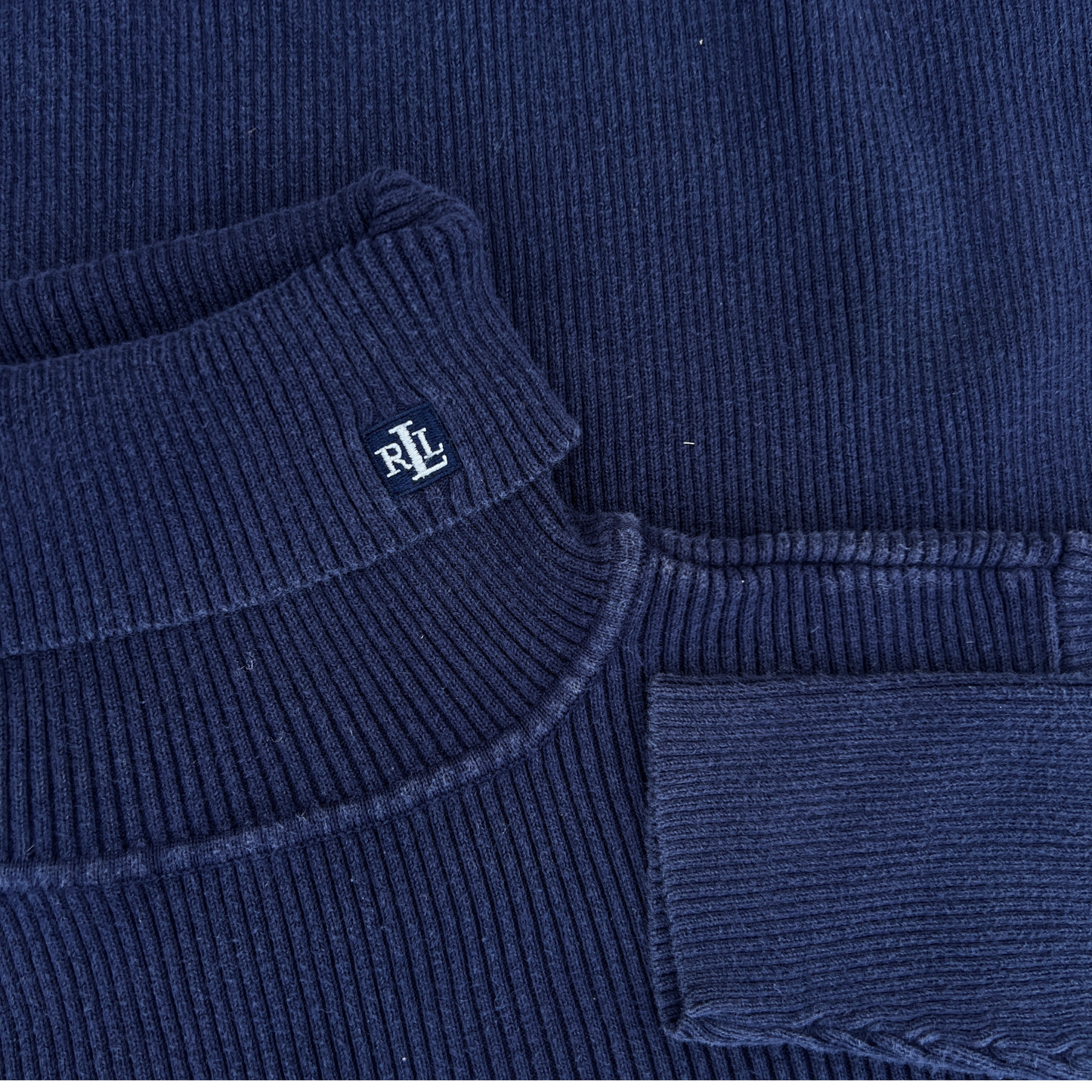 Pull Ralph Lauren col roulé bleu nuit pour femmes - Taille S